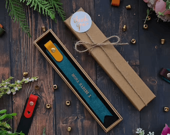 Ocean Blue Resin Wave Lamp with Wood Base