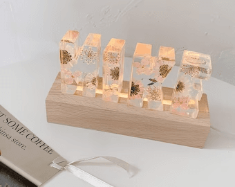 Galaxy Space Theme Resin Lamp with Stars