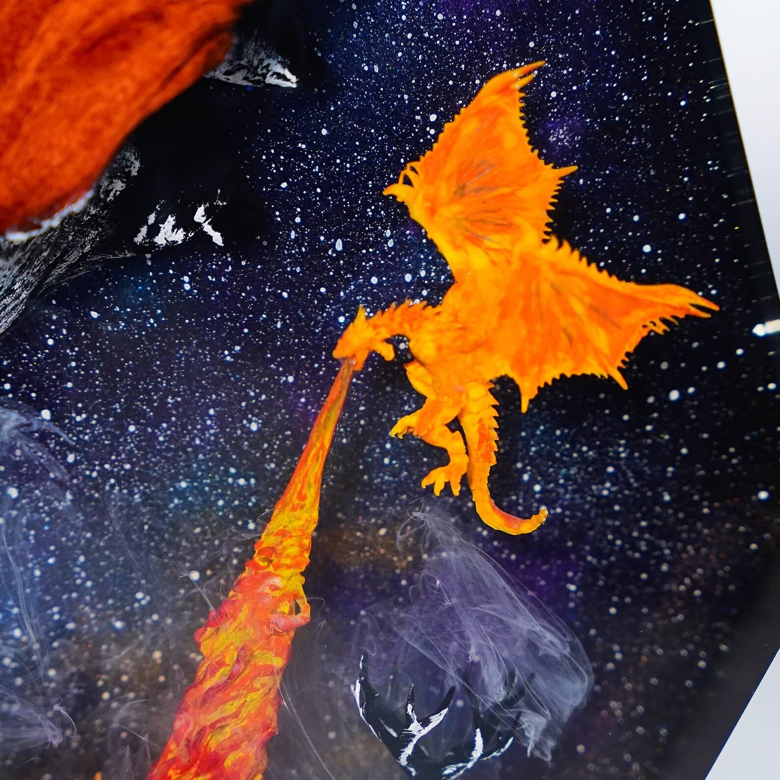 Dragon Resin Lamp, Handmade night Light gift, Unique Dragon Gift for Room Decor, Birthday gift for him, Gaming gift, Christmas Gift 12