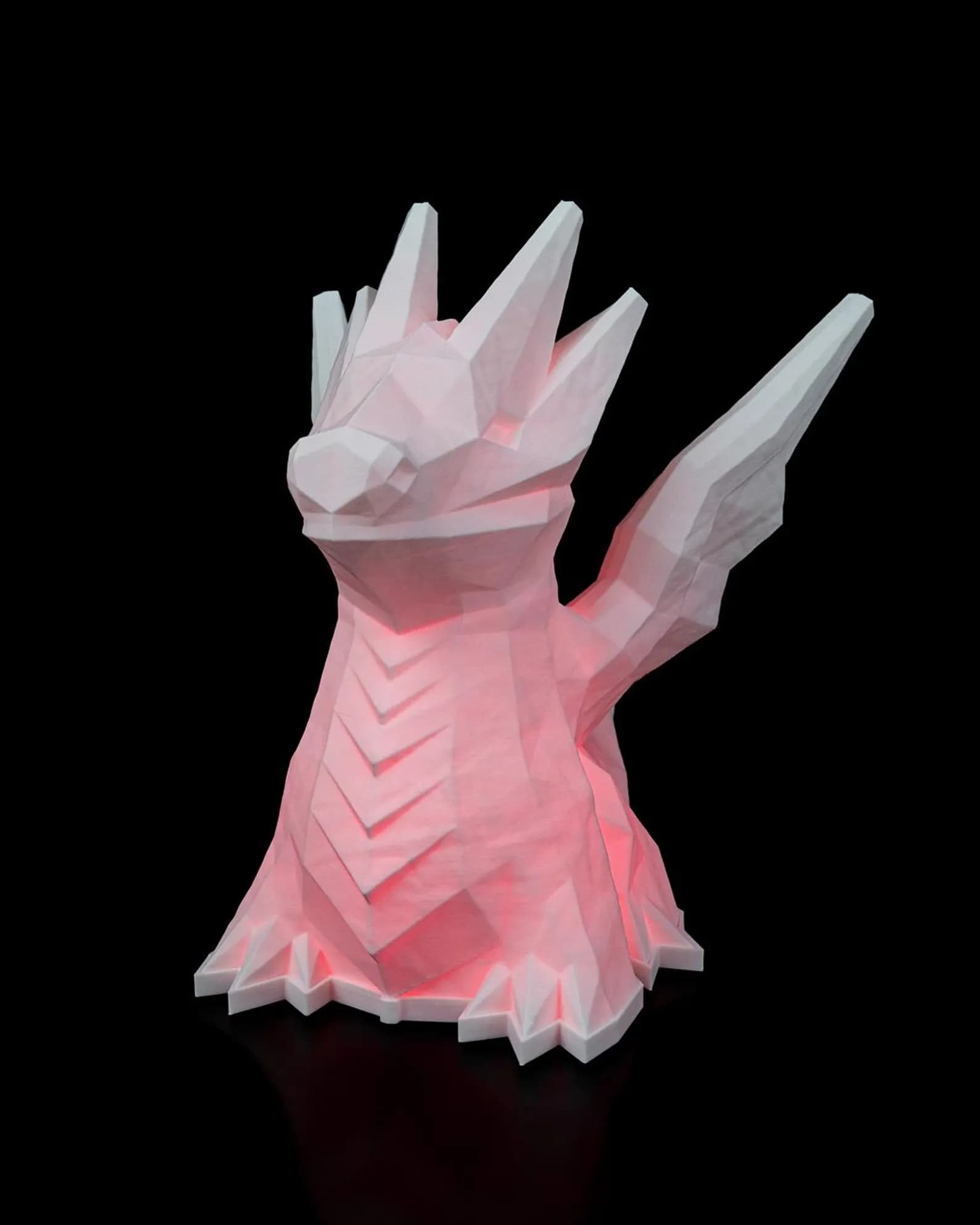 Low-Poly Dragon Lamp – 3D Printed LED Night Light 11