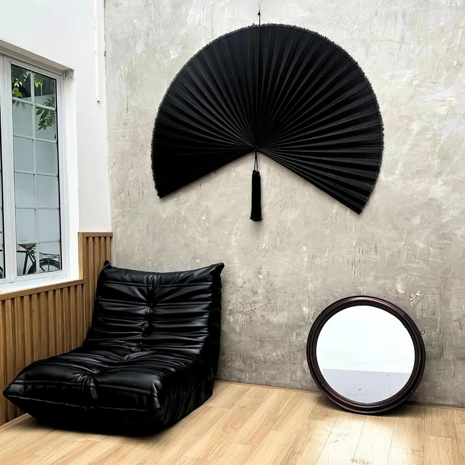 Bamboo Fan Wall Decor,