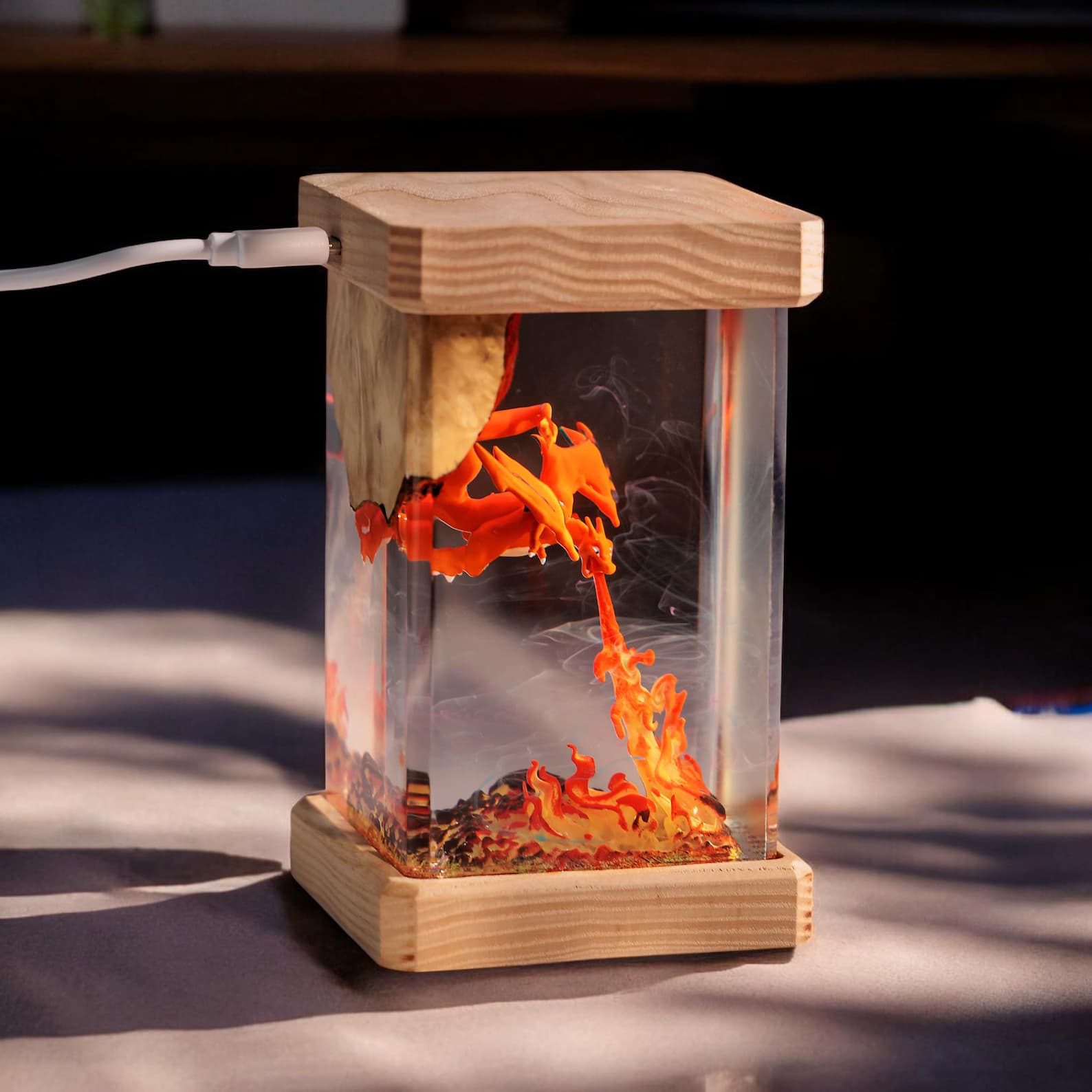 Fantasy Dragon Lamp – Handmade Decorative Light for Bedroom, Gift for Gamers 6