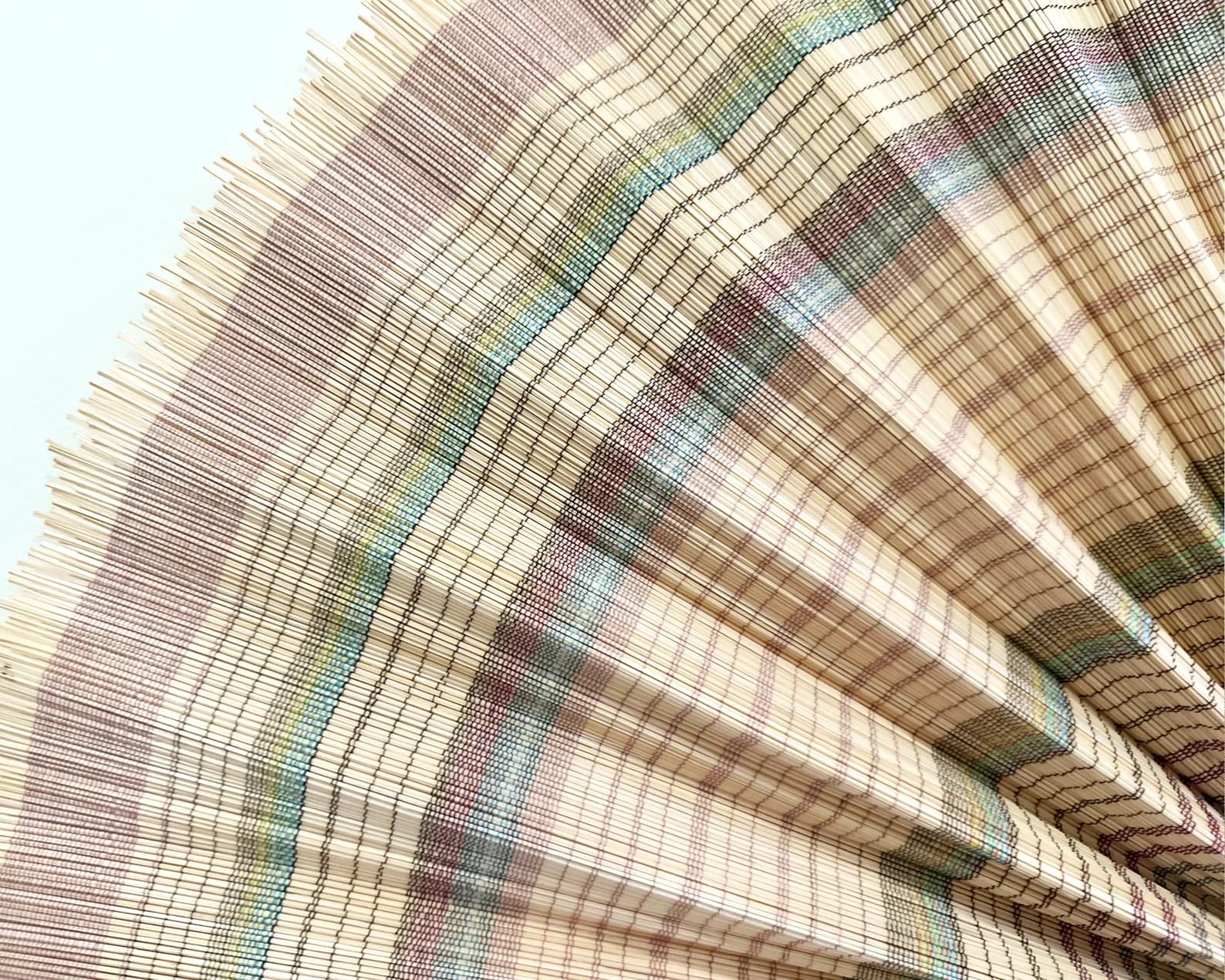 Wall Fan Decor, Bamboo Decorative Fans, Handcrafted Bamboo Fans, Boho Bamboo Wall Decor, Artisan Bamboo Fan Decor, Bamboo Fan ( Style 105 ) 7