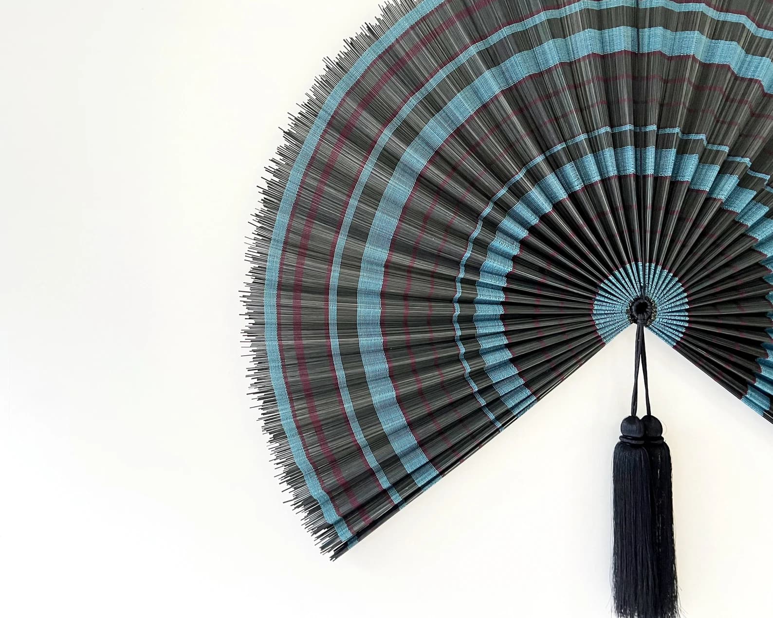 Wall Fan Decor, Bamboo Decorative Fans, Handcrafted Bamboo Fan, Boho Bamboo Wall Decor, Artisan Bamboo Fan Decor, Bamboo Fan ( Style Fan 30) 6