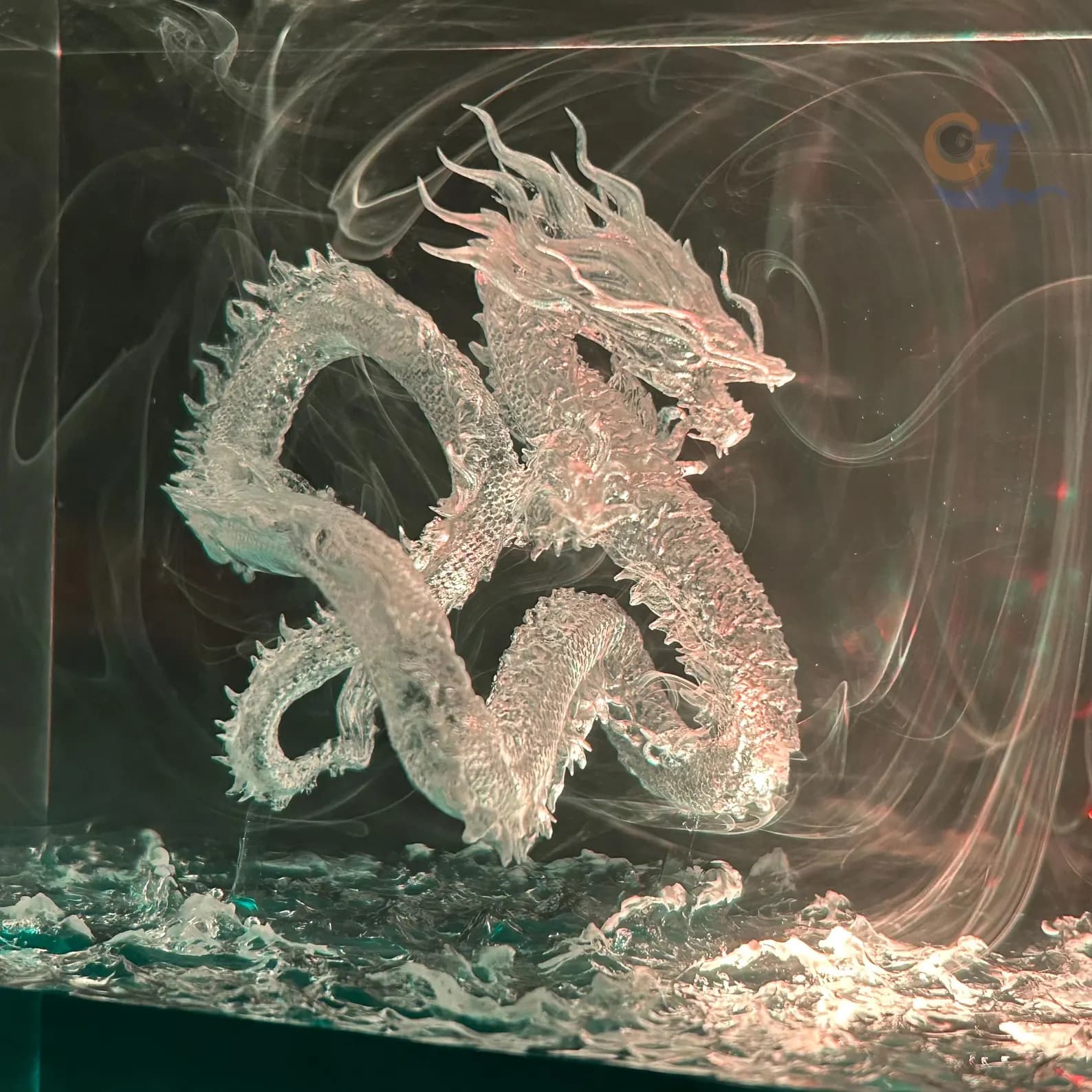 Personalized Resin Dragon Night Light, Creative Handmade Micro Landscape Table Lamp, Collectible Ornaments, Unique Gift, Halloween Gift 3