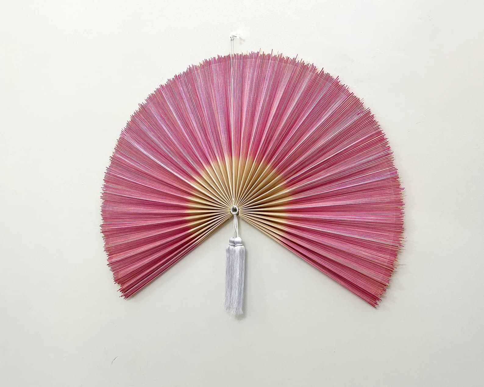 Wall Fan Decor, Bamboo Decorative Fans, Handcrafted Bamboo Fan, Boho Bamboo Wall Decor, Artisan Bamboo Fan Decor, Bamboo Fan ( Style Fan 68) 4