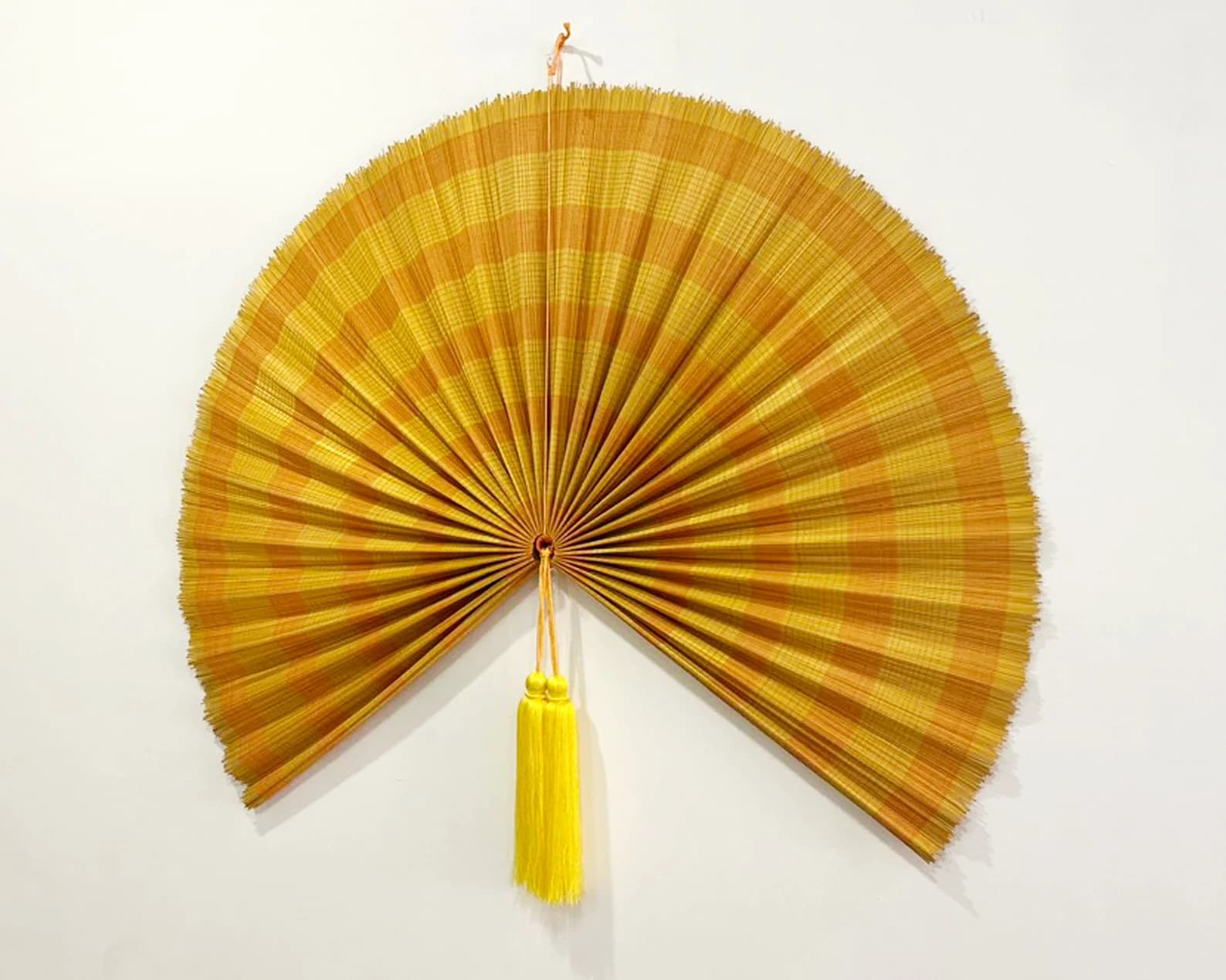 Wall Fan Decor, Bamboo Decorative Fans, Handcrafted Bamboo Fan, Boho Bamboo Wall Decor, Artisan Bamboo Fan Decor, Bamboo Fan ( Style Fan 96) 4