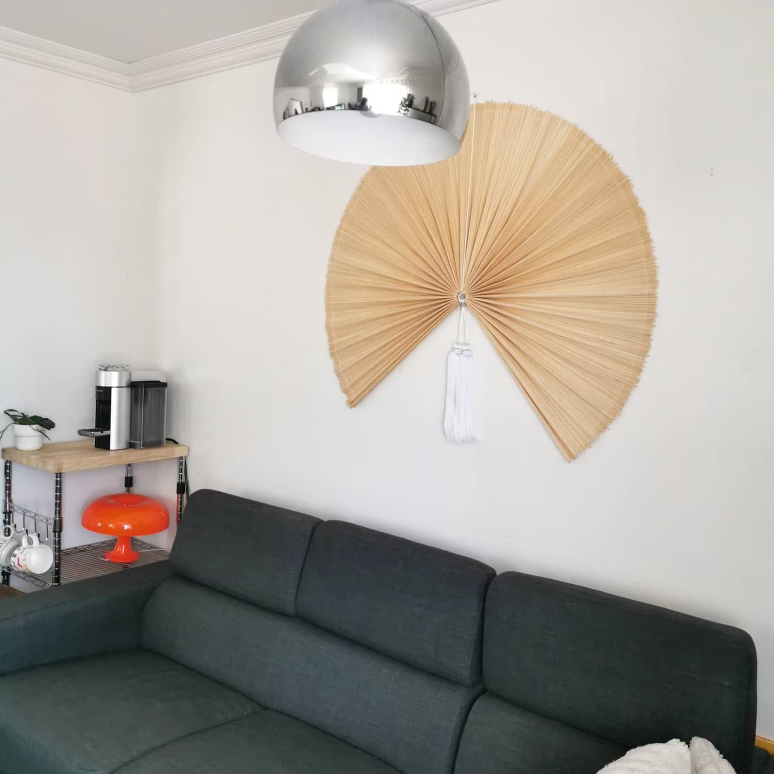 Wall Fan Decor, Bamboo Decorative Fans, Handcrafted Bamboo Fan, Boho Bamboo Wall Decor, Artisan Bamboo Fan Decor, Bamboo Fan ( Style Fan 52) 1