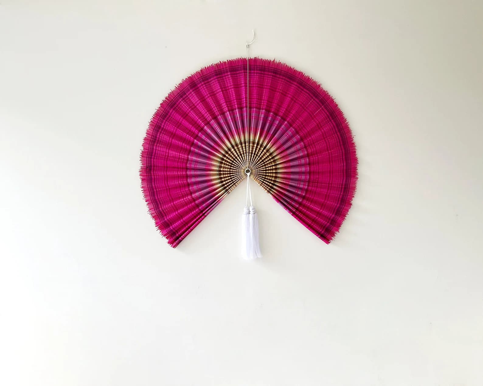 Wall Fan Decor, Bamboo Decorative Fans, Handcrafted Bamboo Fan, Boho Bamboo Wall Decor, Artisan Bamboo Fan Decor, Bamboo Fan ( Style Fan 19) 3