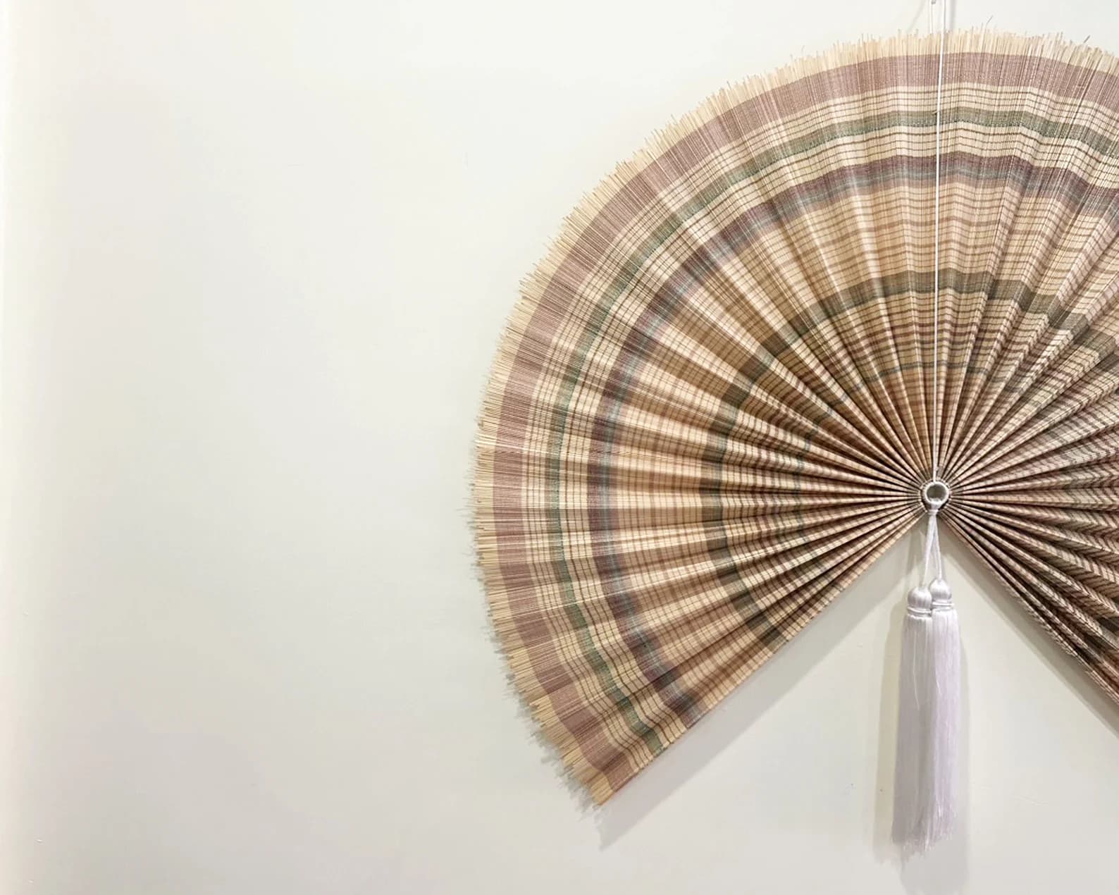 Wall Fan Decor, Bamboo Decorative Fans, Handcrafted Bamboo Fan, Boho Bamboo Wall Decor, Artisan Bamboo Fan Decor, Bamboo Fan (Style Fan 100) 6