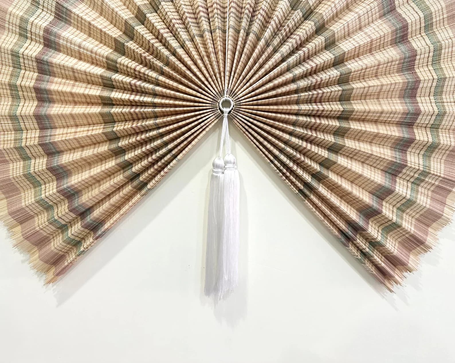 Wall Fan Decor, Bamboo Decorative Fans, Handcrafted Bamboo Fan, Boho Bamboo Wall Decor, Artisan Bamboo Fan Decor, Bamboo Fan (Style Fan 100) 9