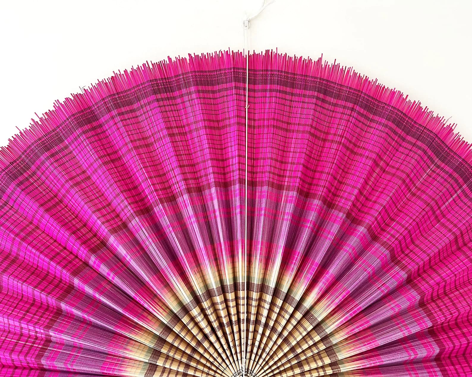 Wall Fan Decor, Bamboo Decorative Fans, Handcrafted Bamboo Fan, Boho Bamboo Wall Decor, Artisan Bamboo Fan Decor, Bamboo Fan ( Style Fan 19) 6