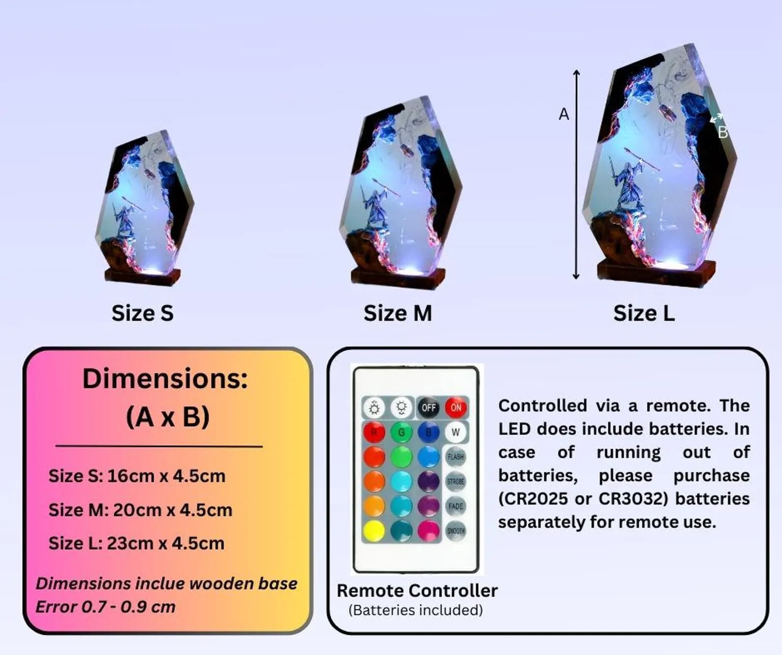 Dragon Born Resin Lamp: Handmade Skyrim Light, Elder Scrolls Decor 3