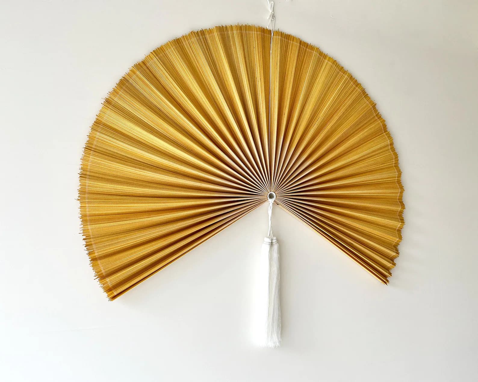Wall Fan Decor, Bamboo Decorative Fans, Handcrafted Bamboo Fan, Boho Bamboo Wall Decor, Artisan Bamboo Fan Decor, Bamboo Fan ( Style Fan 61) 3
