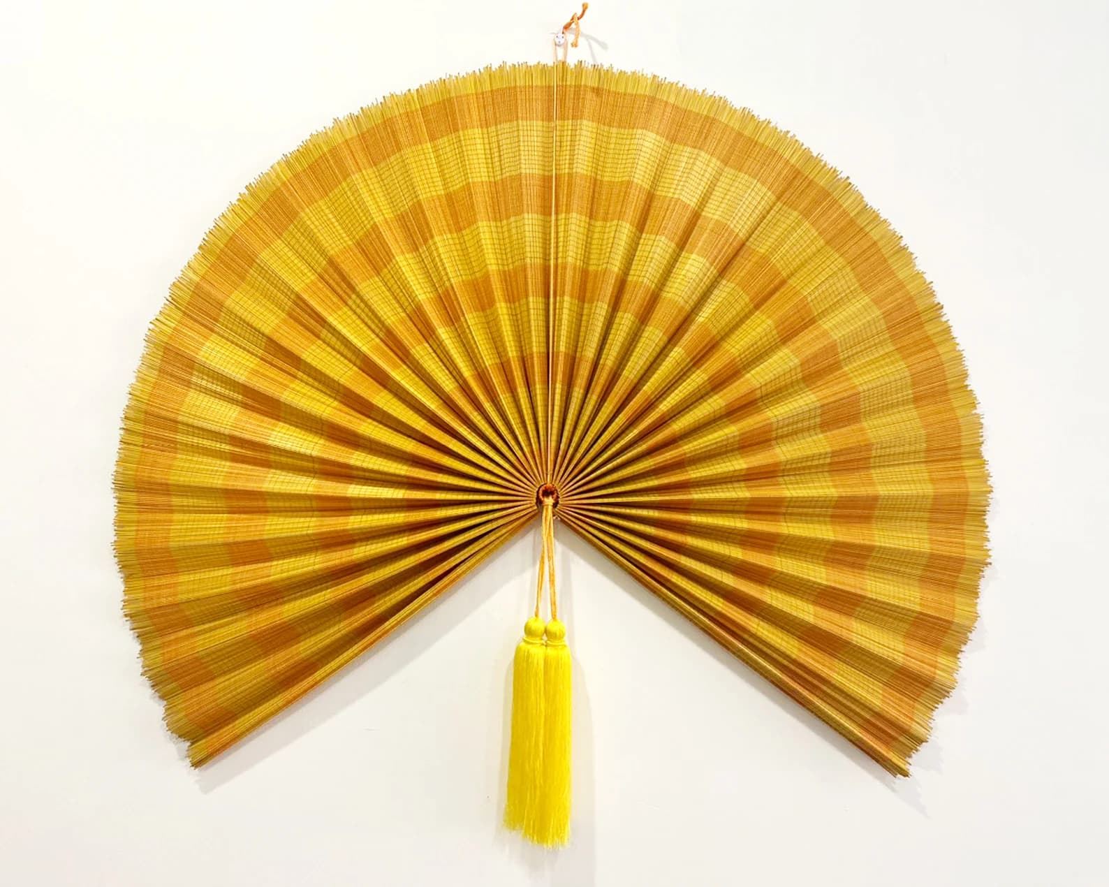 Wall Fan Decor, Bamboo Decorative Fans, Handcrafted Bamboo Fan, Boho Bamboo Wall Decor, Artisan Bamboo Fan Decor, Bamboo Fan ( Style Fan 96) 5