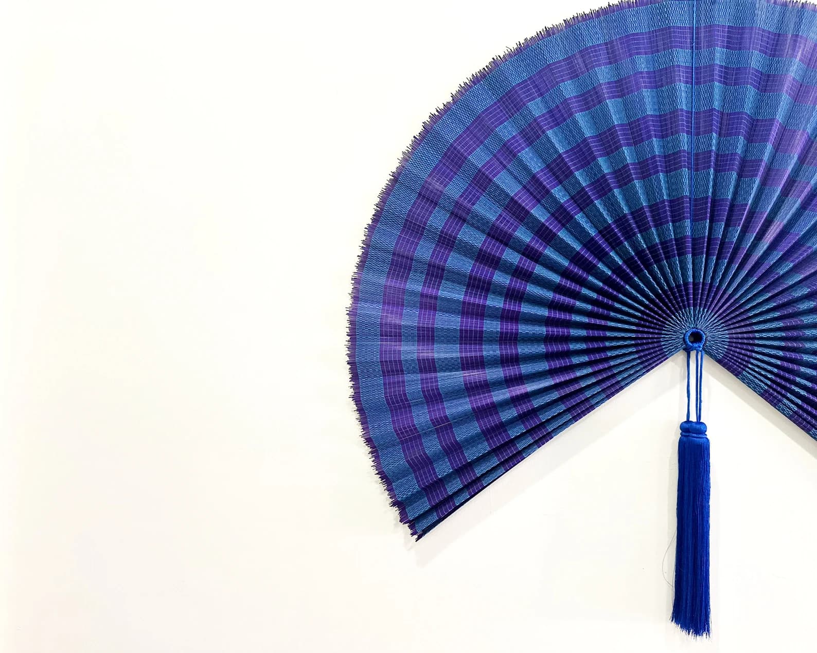 Wall Fan Decor, Bamboo Decorative Fans, Handcrafted Bamboo Fans, Boho Bamboo Wall Decor, Artisan Bamboo Fan Decor, Bamboo Fan ( Style 104 ) 6