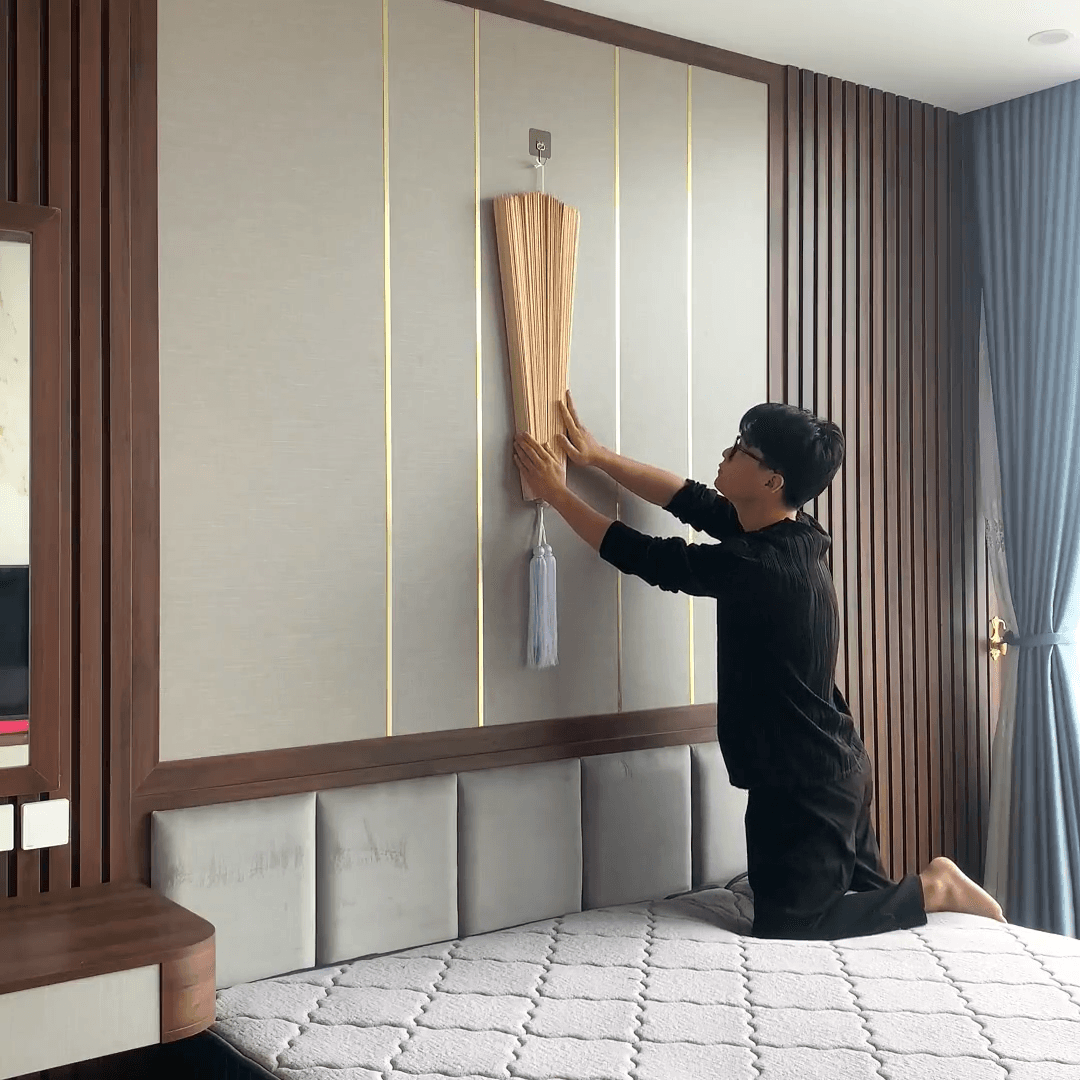 Bamboo Wall Hanging Fan 2