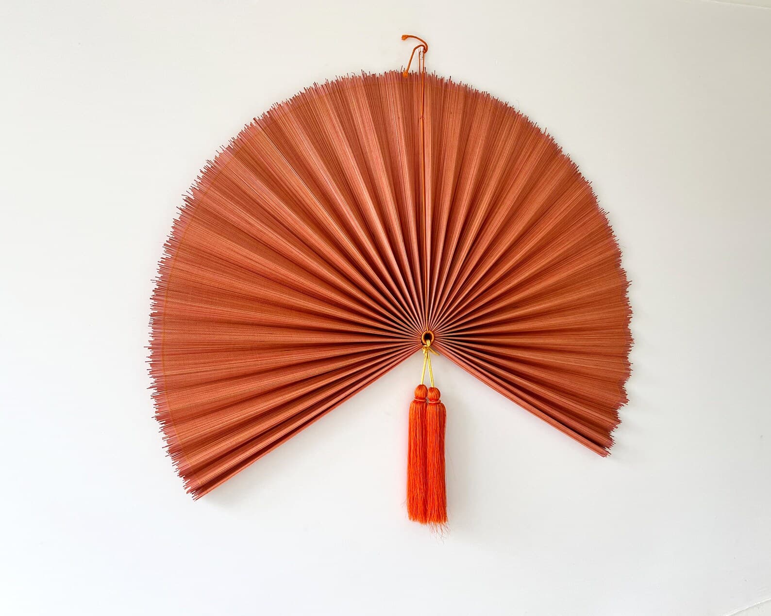 Wall Fan Decor, Bamboo Decorative Fans, Handcrafted Bamboo Fan, Boho Bamboo Wall Decor, Artisan Bamboo Fan Decor, Bamboo Fan ( Style Fan 36) 3