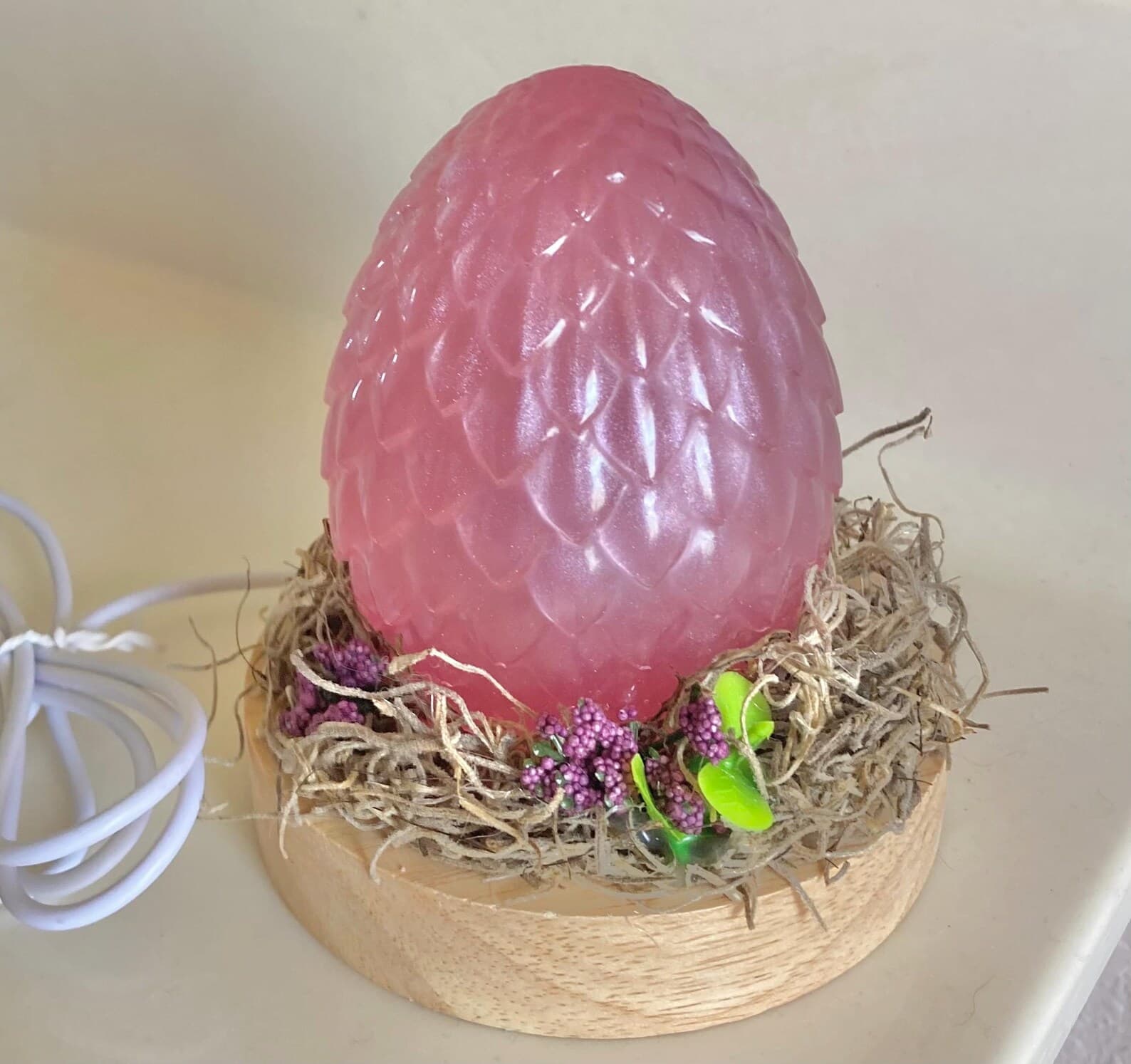 Dragon Egg Lamp, Light up Dragon Egg, Dragon, Dragon Egg, Resin, Resin Dragon Egg, Nursery Decor, Baby Shower Gift, Enchanted Light 10