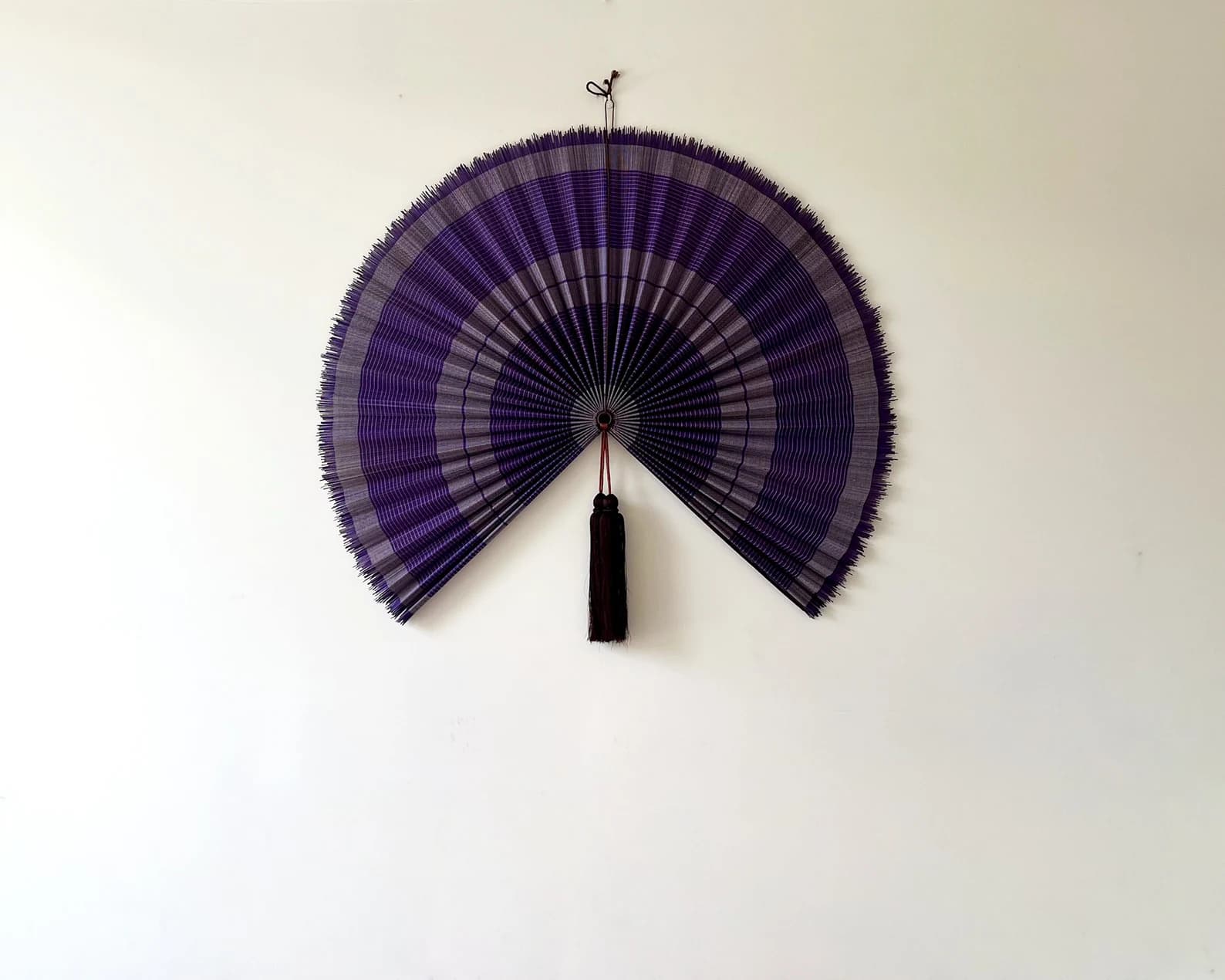 Wall Fan Decor, Bamboo Decorative Fans, Handcrafted Bamboo Fan, Boho Bamboo Wall Decor, Artisan Bamboo Fan Decor, Bamboo Fan ( Style Fan 48) 5