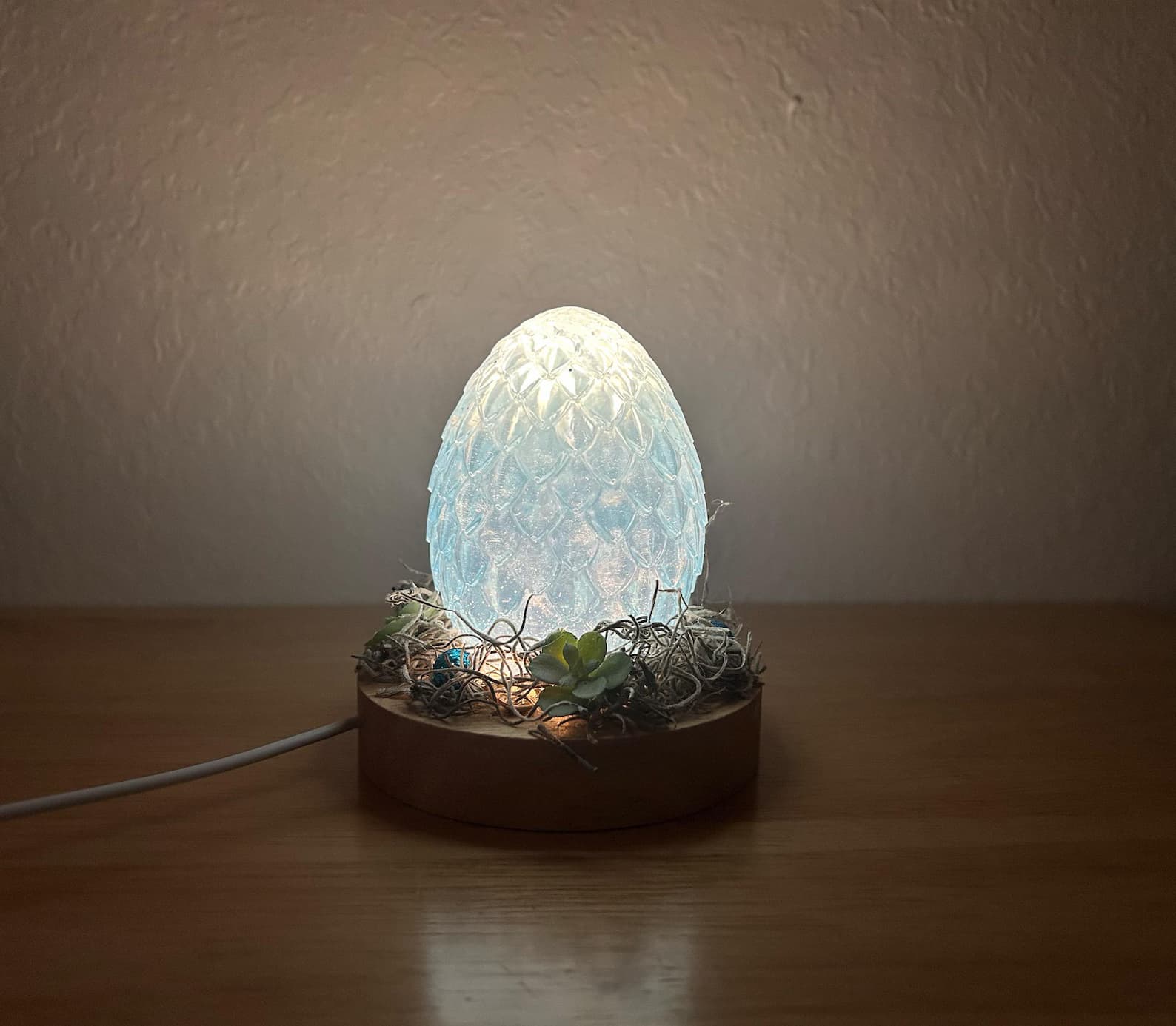 Dragon Egg Lamp, Light up Dragon Egg, Dragon, Dragon Egg, Resin, Resin Dragon Egg, Nursery Decor, Baby Shower Gift, Enchanted Light 5