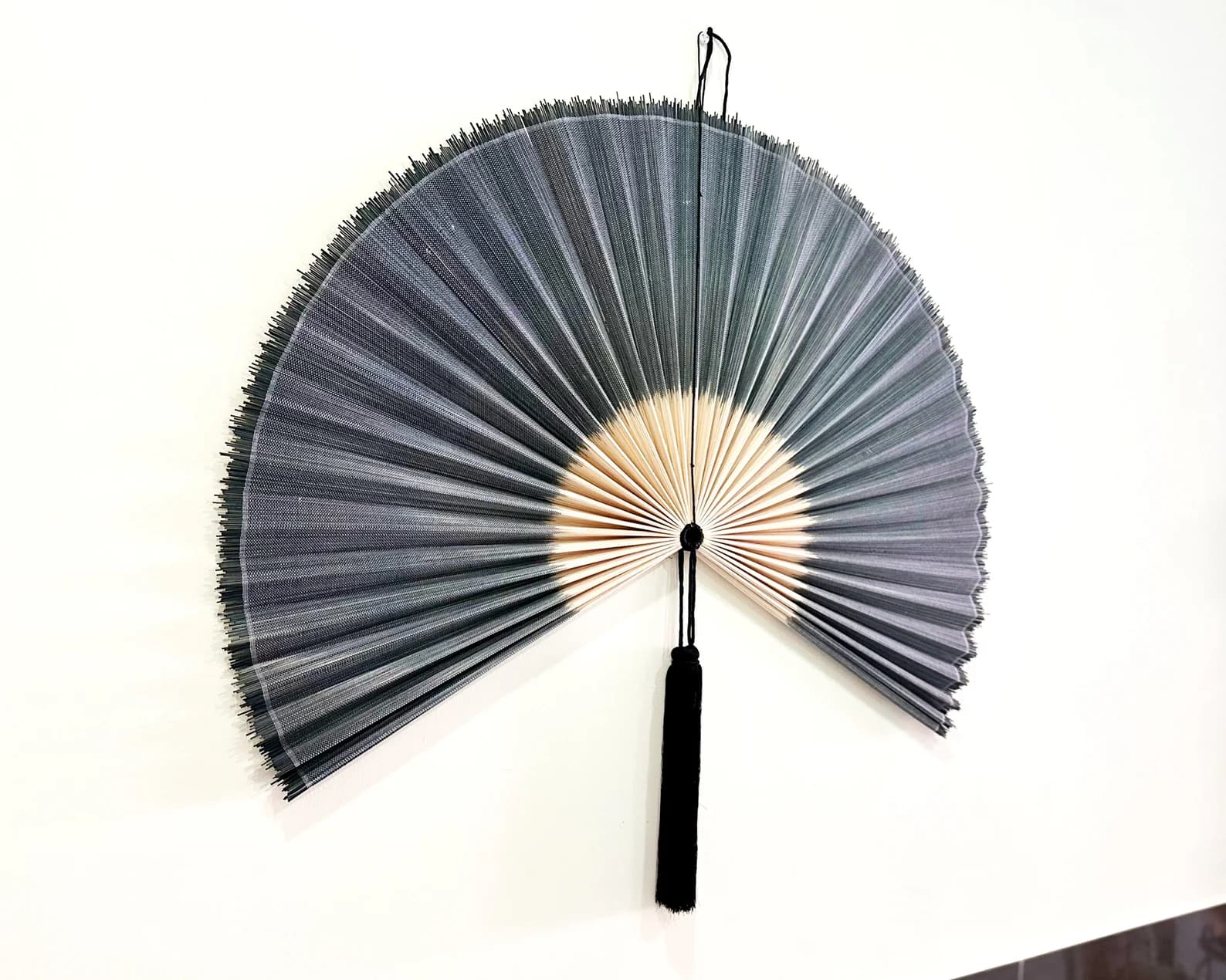 Wall Fan Decor, Bamboo Decorative Fans, Handcrafted Bamboo Fan, Boho Bamboo Wall Decor, Artisan Bamboo Fan Decor, Bamboo Fan ( Style Fan 91) 3
