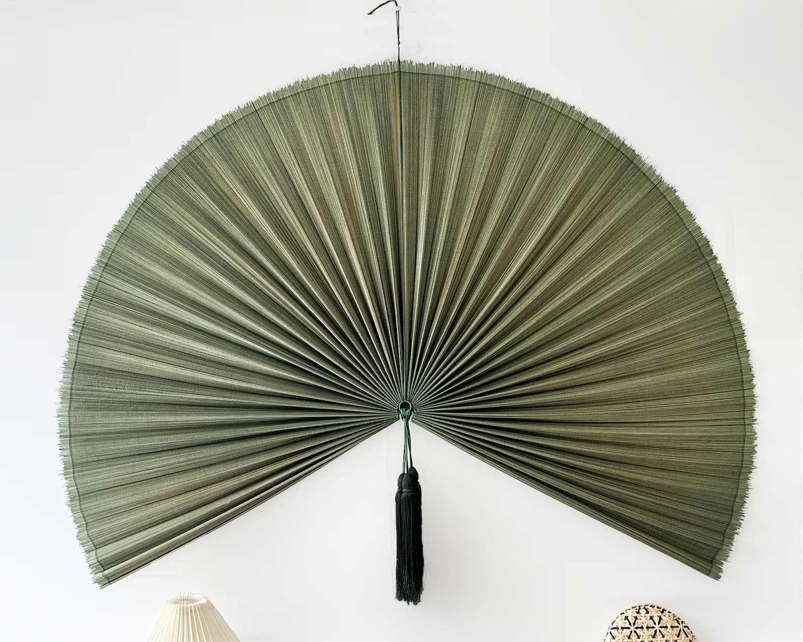 Wall Fan Decor, Bamboo Decorative Fans, Handcrafted Bamboo Fans, Boho Bamboo Wall Decor, Artisan Bamboo Fan Decor, Bamboo Fan 3