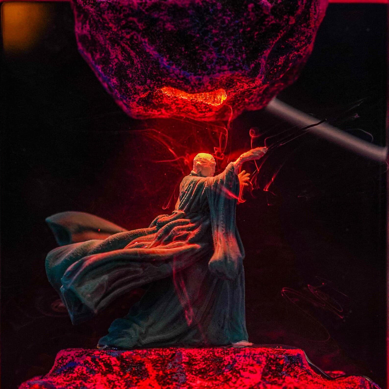 Handmade Room decor Epoxy Lamp,Diorama Power Ring lamp,Resin Night light gift,Gaming Resin Lamp,desk lamp,Desk decor,Unique Gift 3