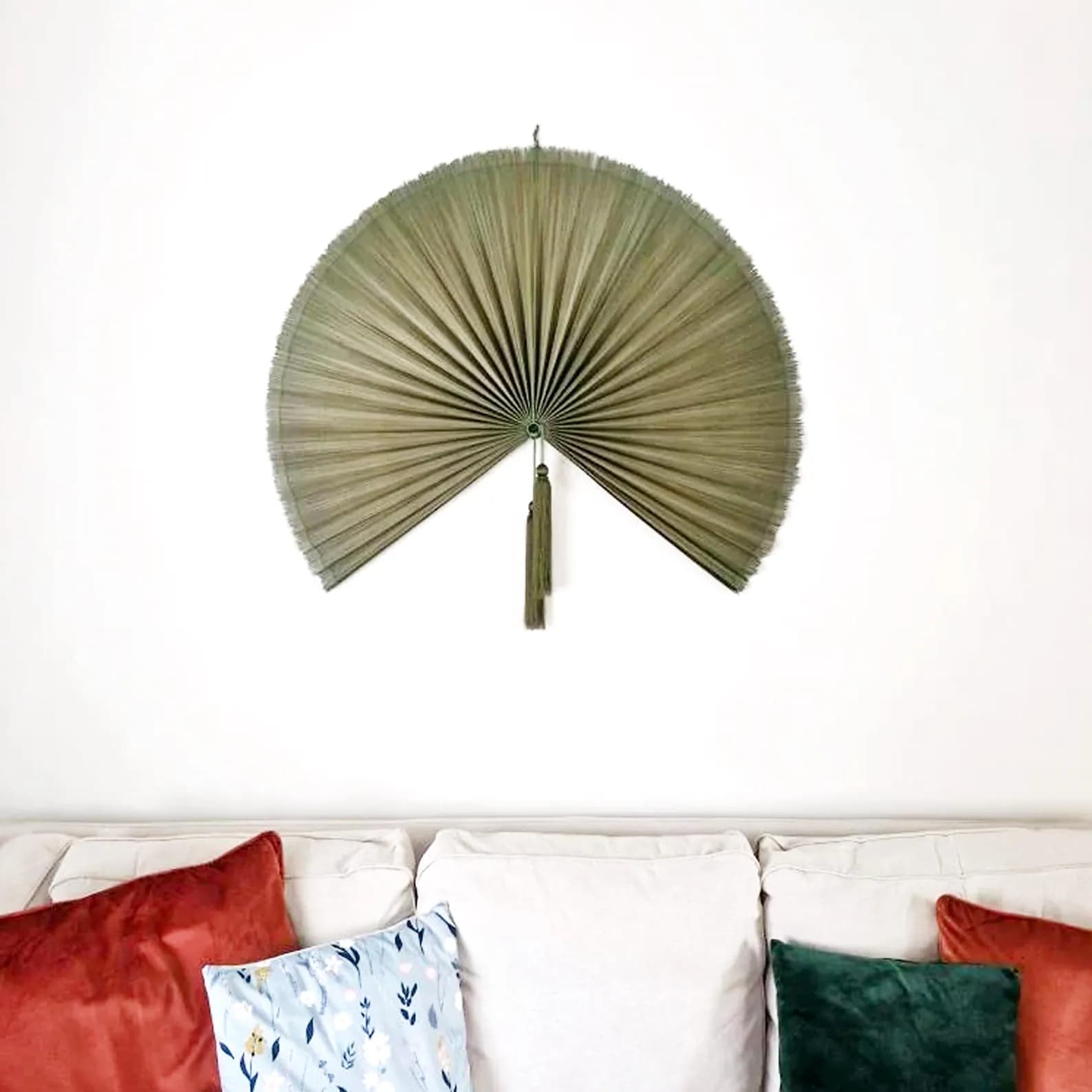 Wall Fan Decor, Bamboo Decorative Fans, Handcrafted Bamboo Fans, Boho Bamboo Wall Decor, Artisan Bamboo Fan Decor, Bamboo Fan 1