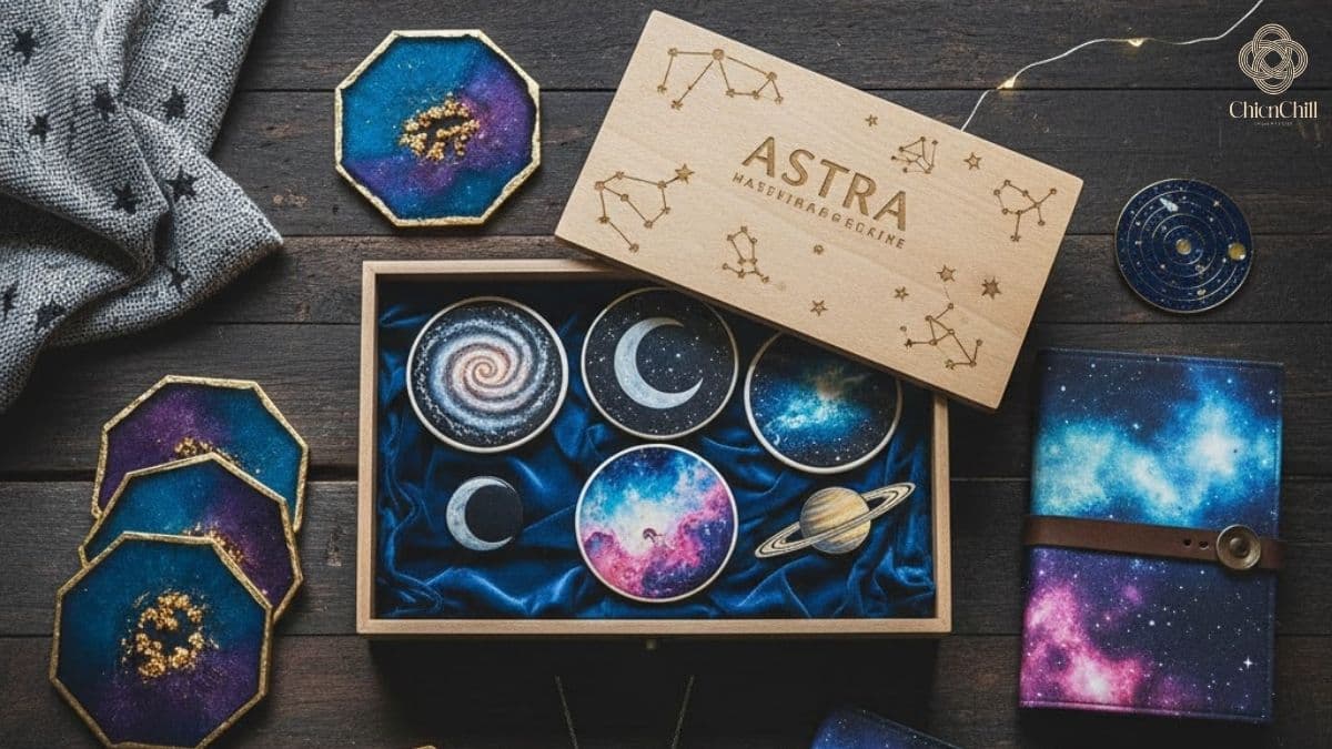 Custom galaxy-themed handmade gifts: celestial creations inspired by the wonder of space