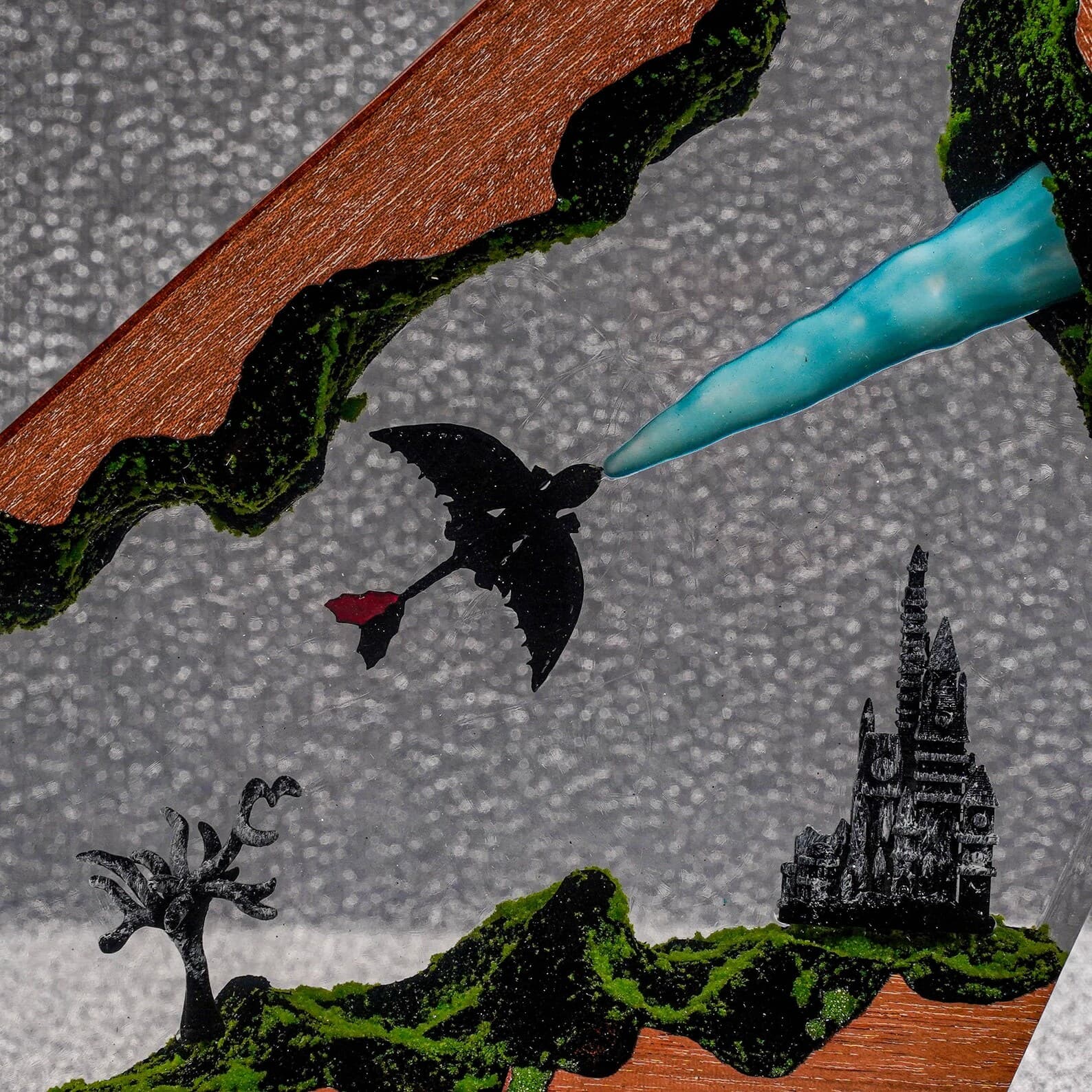 Mother's day Gift Night Light – Handmade Resin Diorama Starbound Dragon Pair Resin Lamp – Fantasy Light Art Fantasy Creature Gift Light 11