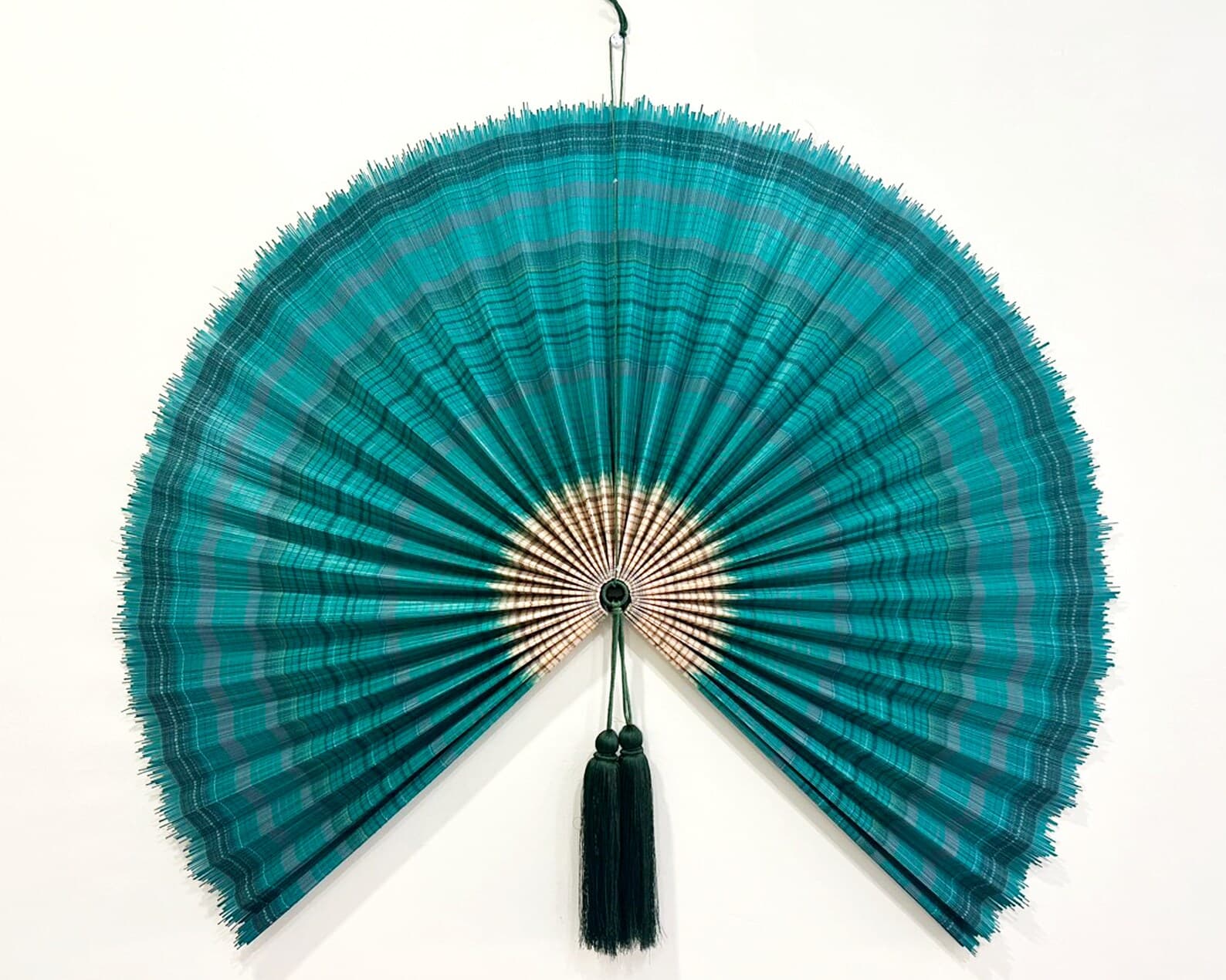 Wall Fan Decor, Bamboo Decorative Fans, Handcrafted Bamboo Fan, Boho Bamboo Wall Decor, Artisan Bamboo Fan Decor, Bamboo Fan ( Style Fan 99) 5