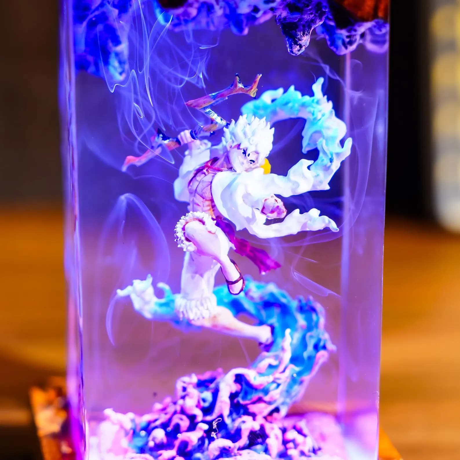 Z.or.o Dragon Lamp, Onepi.ec/e diorama wood resin lamp, G.e.ar 5 Inspired, Gift For kid, gift for him, Valentine Gift Idea, Gift For Otaku 19