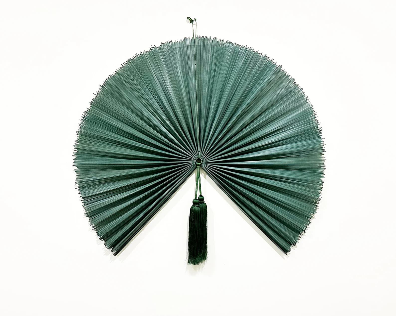 Wall Fan Decor, Bamboo Decorative Fans, Handcrafted Bamboo Fan, Boho Bamboo Wall Decor, Artisan Bamboo Fan Decor, Bamboo Fan ( Style Fan 93) 2