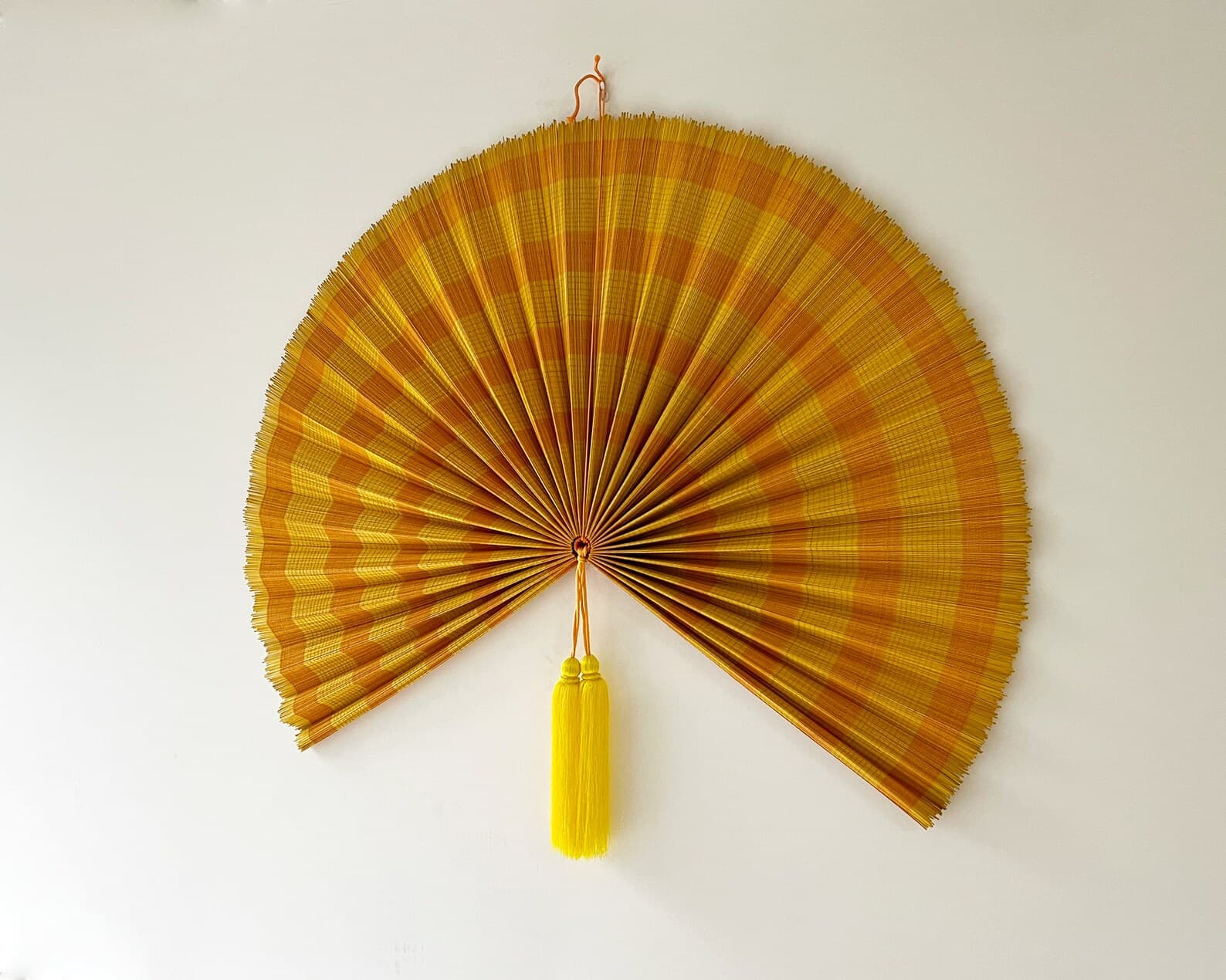 Wall Fan Decor, Bamboo Decorative Fans, Handcrafted Bamboo Fan, Boho Bamboo Wall Decor, Artisan Bamboo Fan Decor, Bamboo Fan ( Style Fan 28) 4