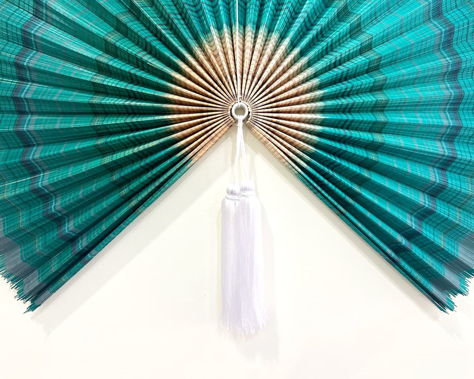 Wall Fan Decor, Bamboo Decorative Fans, Handcrafted Bamboo Fan, Boho Bamboo Wall Decor, Artisan Bamboo Fan Decor, Bamboo Fan ( Style Fan 97) 9