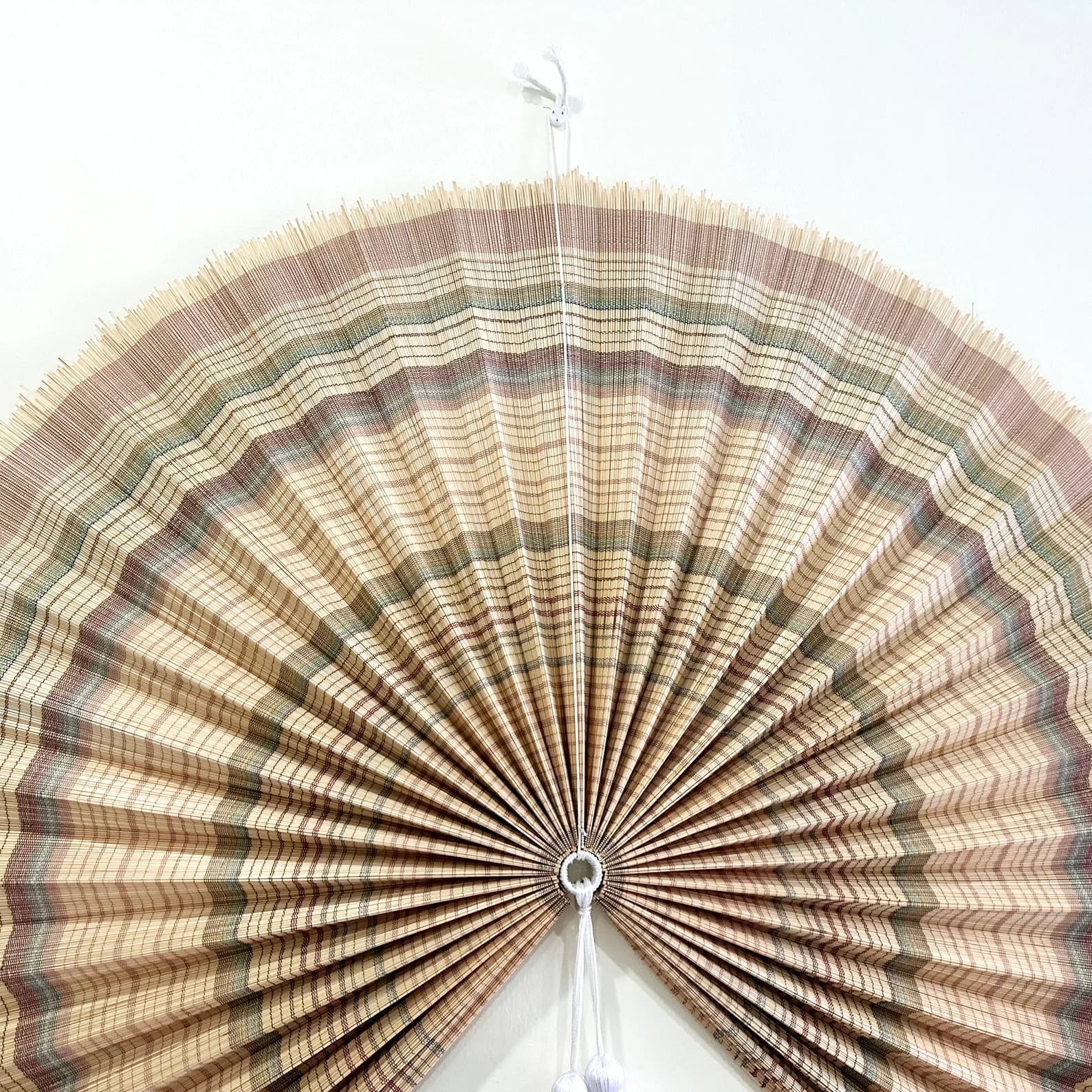 Wall Fan Decor, Bamboo Decorative Fans, Handcrafted Bamboo Fans, Boho Bamboo Wall Decor, Artisan Bamboo Fan Decor, Bamboo Fan ( Style 105 ) 8