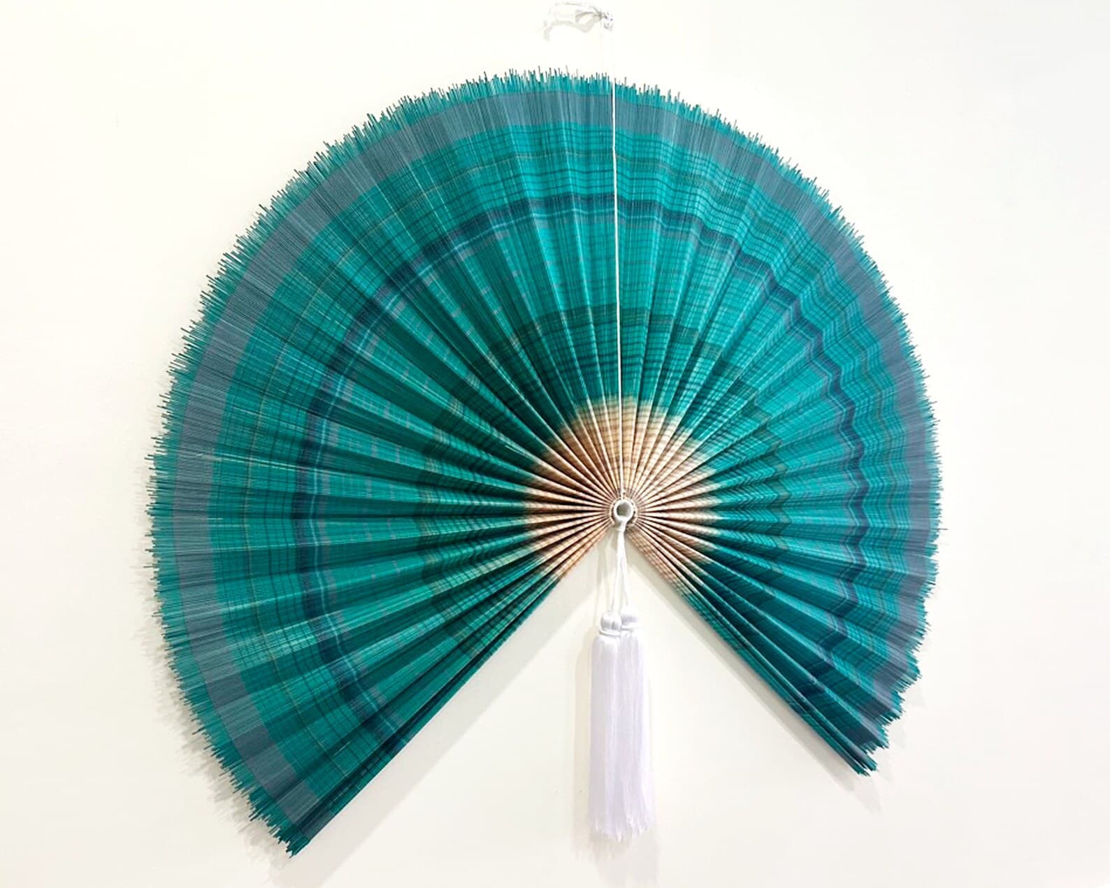 Wall Fan Decor, Bamboo Decorative Fans, Handcrafted Bamboo Fan, Boho Bamboo Wall Decor, Artisan Bamboo Fan Decor, Bamboo Fan ( Style Fan 97) 3