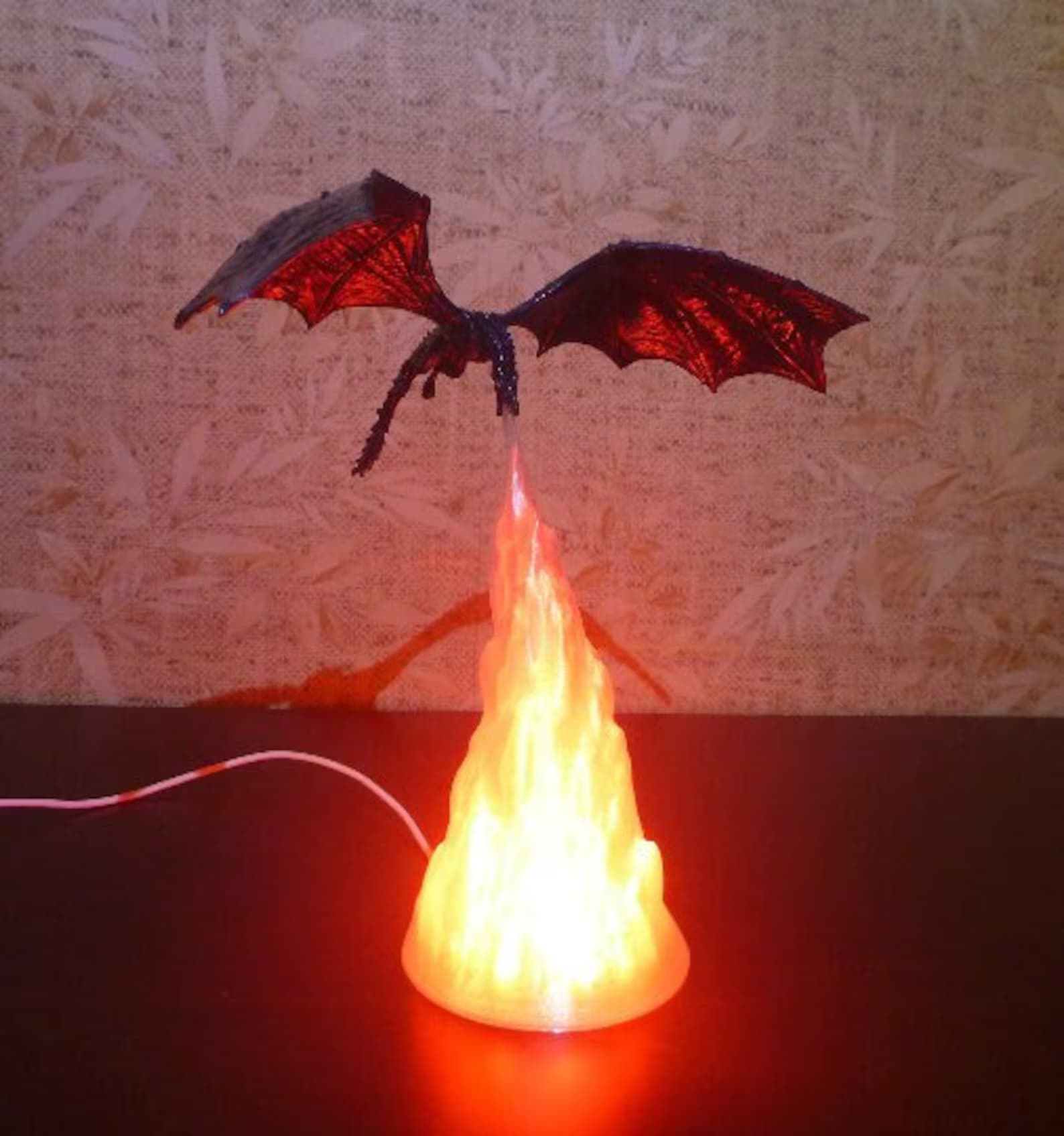 Color Changing Fire Breathing Dragon Lamp 1