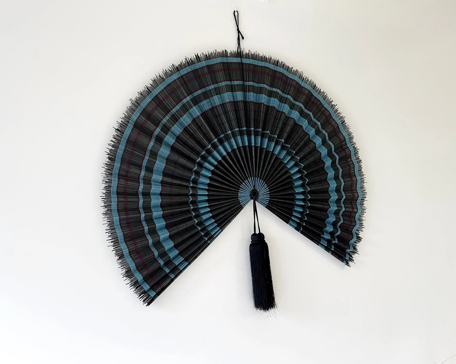 Wall Fan Decor, Bamboo Decorative Fans, Handcrafted Bamboo Fan, Boho Bamboo Wall Decor, Artisan Bamboo Fan Decor, Bamboo Fan ( Style Fan 30) 3