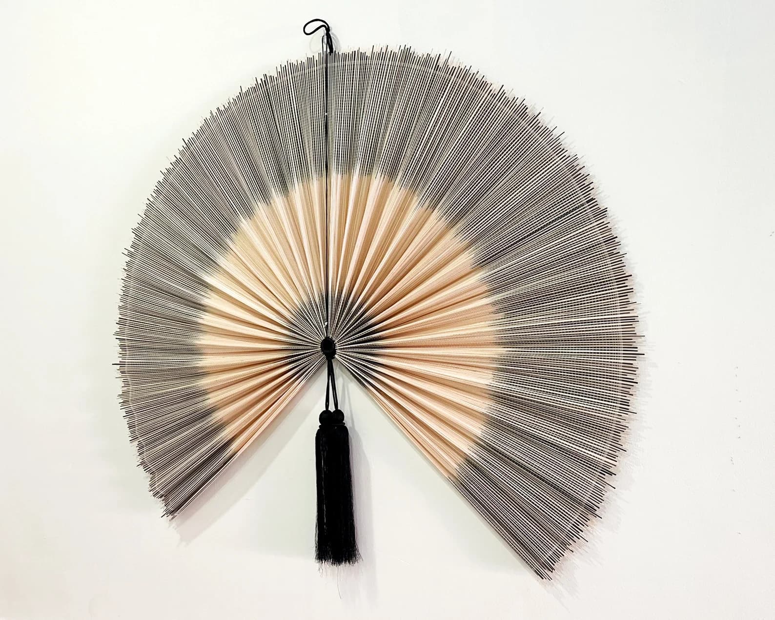 Wall Fan Decor, Bamboo Decorative Fans, Handcrafted Bamboo Fans, Boho Bamboo Wall Decor, Artisan Bamboo Fan Decor, Bamboo Fan ( Style 100 ) 3