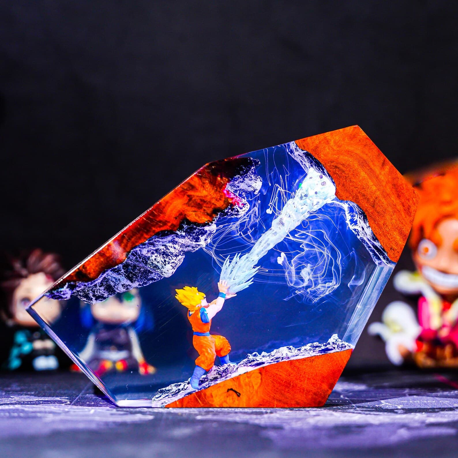 Super anime resin night light, anime resin lamp, Anime Characters Figure, valentine gift ideas for him, unique valentine gift 3