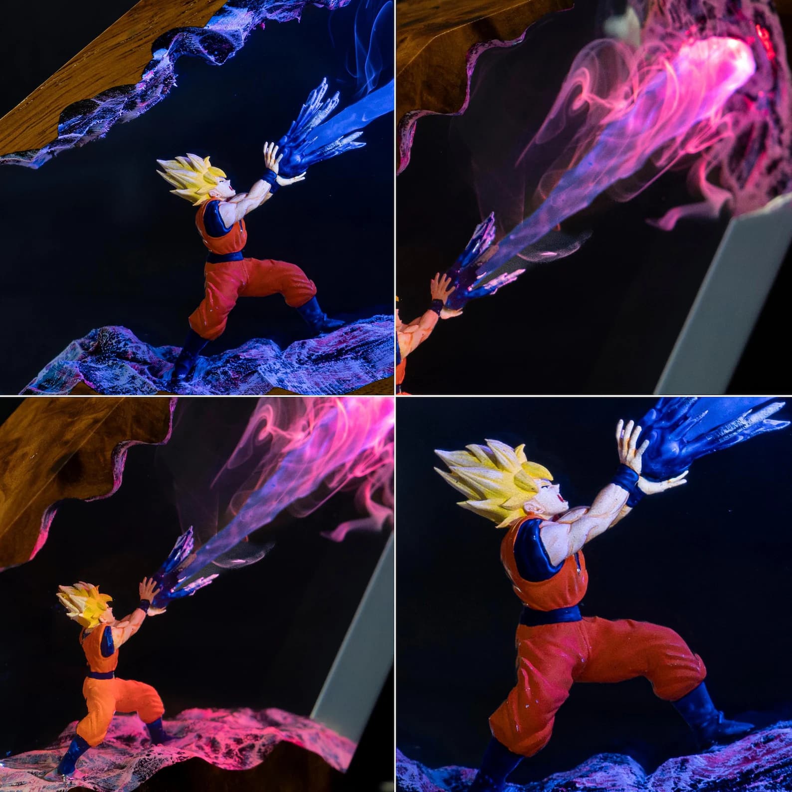 Songoku Super Saiyan Resin Lamp, dragonball figure, christmas lights, Xmas gift ideas for kids 5