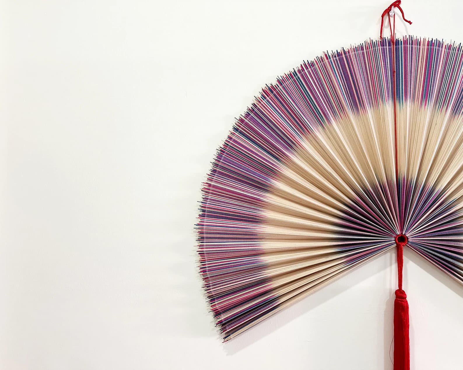 Wall Fan Decor, Bamboo Decorative Fans, Handcrafted Bamboo Fan, Boho Bamboo Wall Decor, Artisan Bamboo Fan Decor, Bamboo Fan ( Style Fan 90) 6