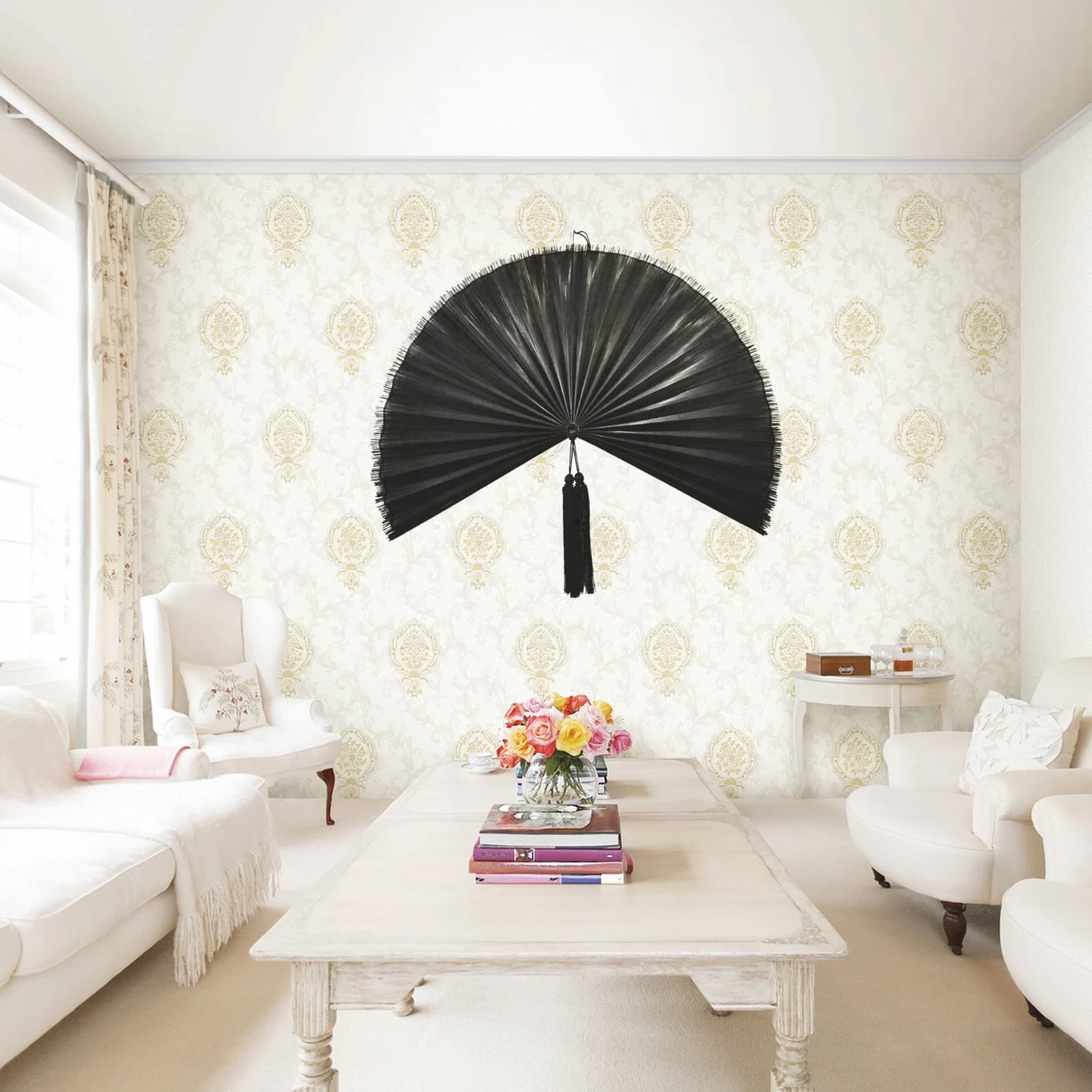 Bamboo Decorative Fans, Handcrafted Bamboo Fans, Boho Bamboo Wall Decor, Artisan Bamboo Fan Decor, Bamboo Fan, Traditional Bamboo Wall Art 8