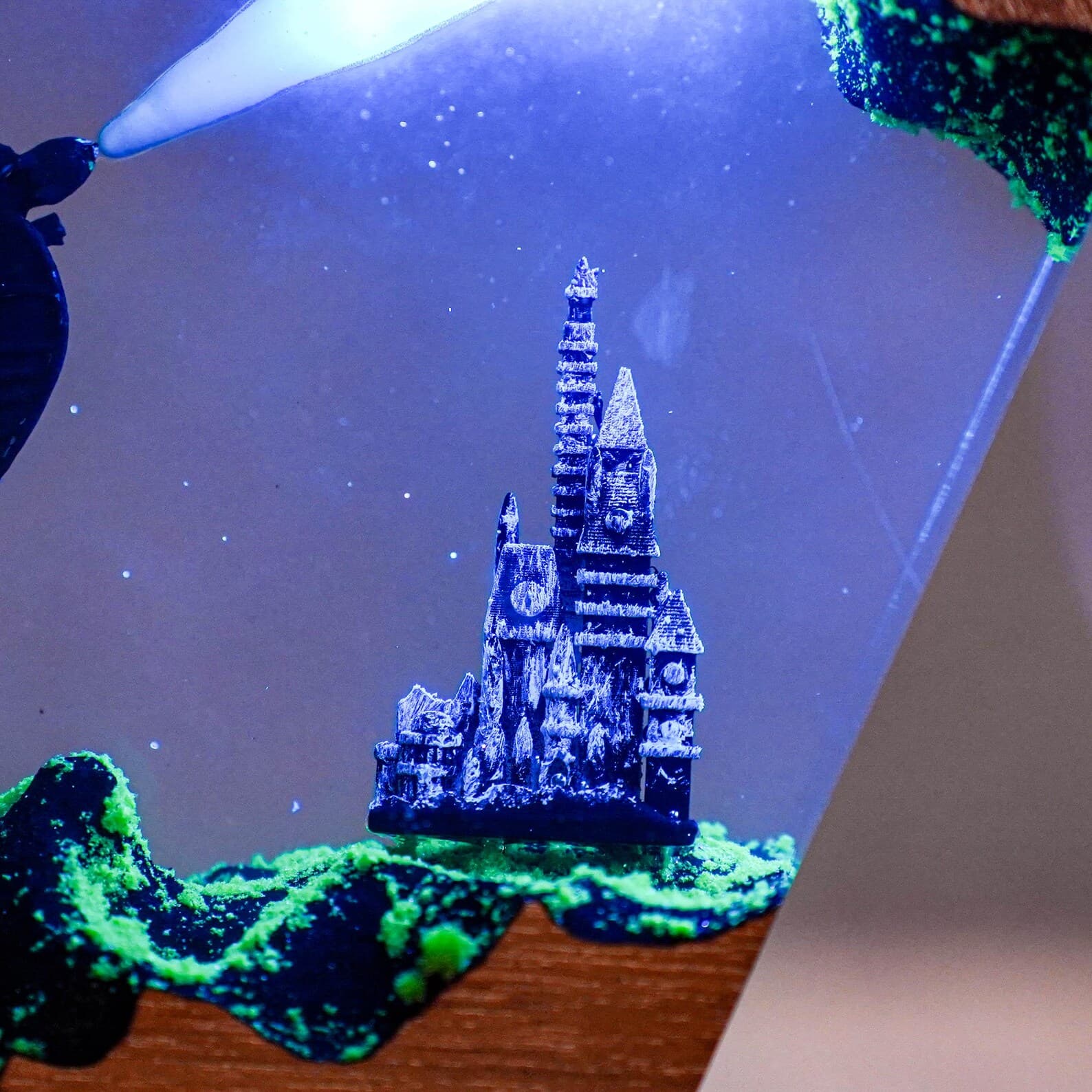 Mother's day Gift Night Light – Handmade Resin Diorama Starbound Dragon Pair Resin Lamp – Fantasy Light Art Fantasy Creature Gift Light 7