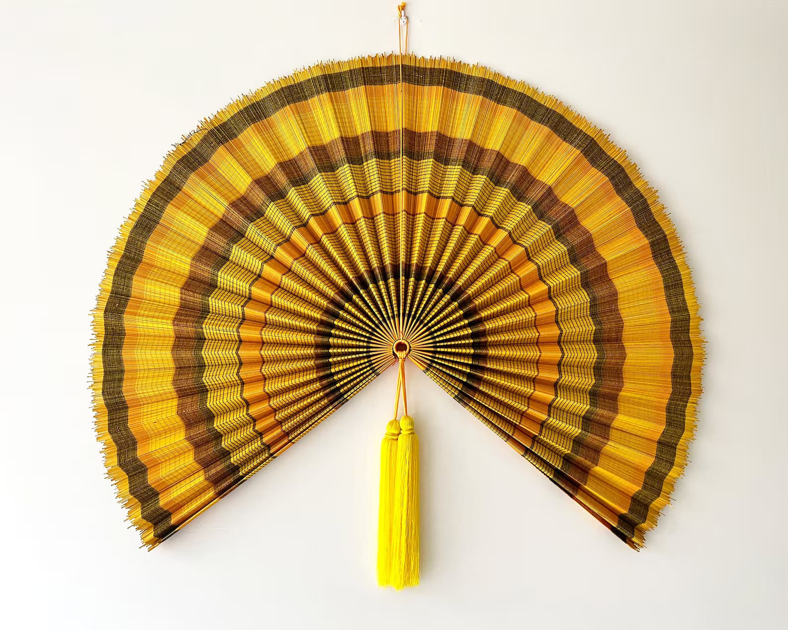 Bamboo Decorative Fans, Handcrafted Bamboo Fan, Boho Bamboo Wall Decor, Artisan Bamboo Fan Decor, Bamboo Fan, Wall Fan Decor 4