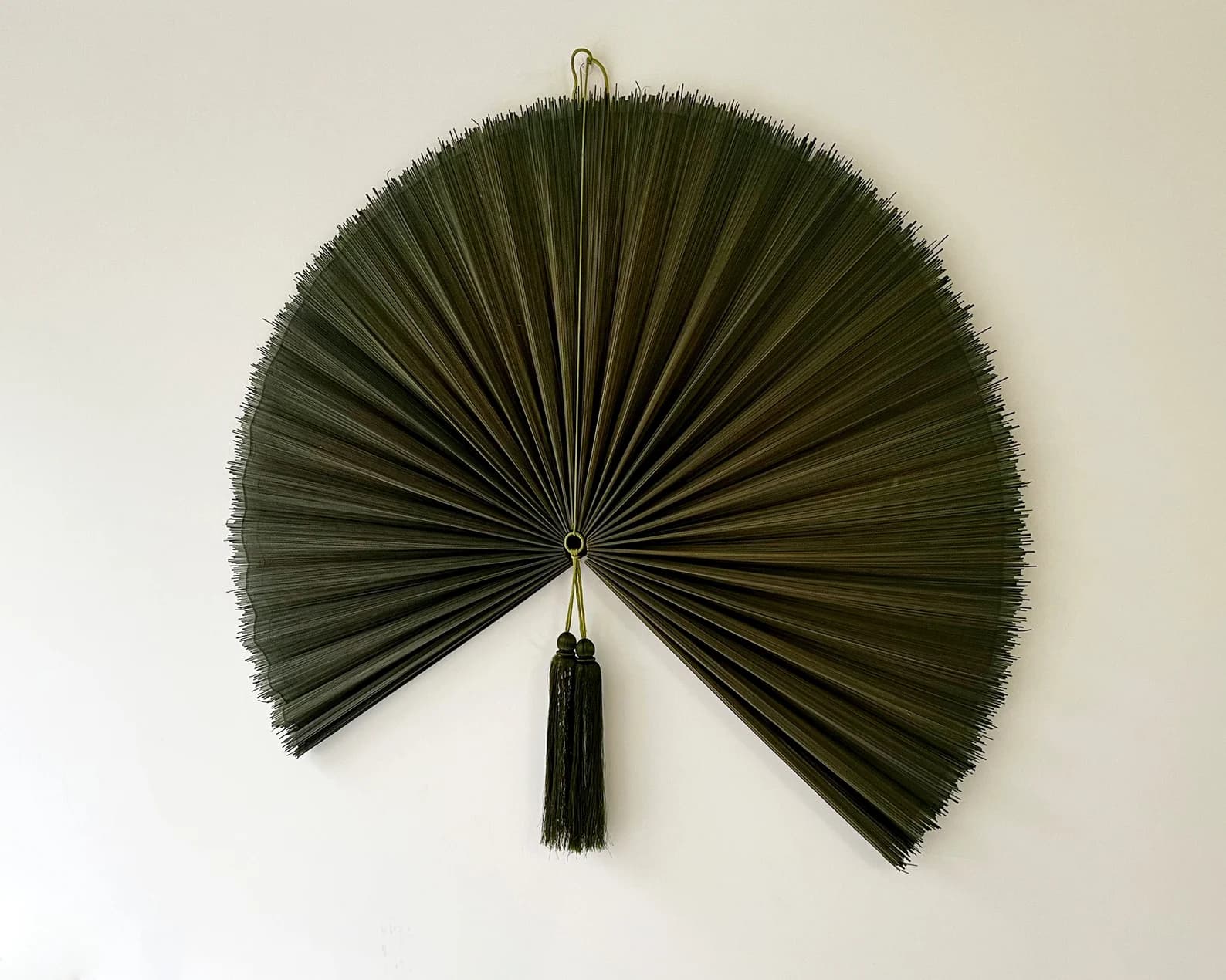 Wall Fan Decor, Bamboo Decorative Fans, Handcrafted Bamboo Fan, Boho Bamboo Wall Decor, Artisan Bamboo Fan Decor, Bamboo Fan ( Style Fan 01) 4