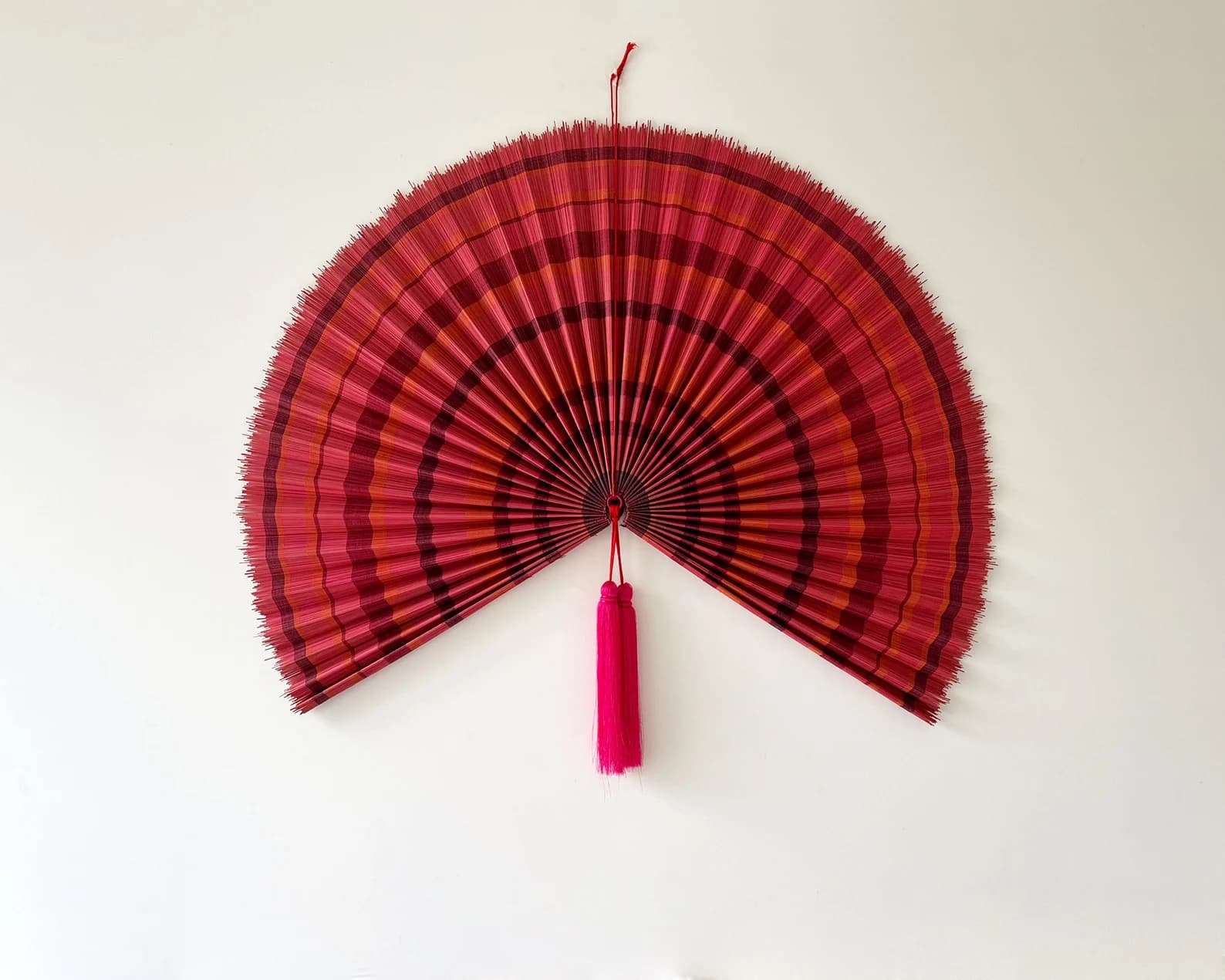 Wall Fan Decor, Bamboo Decorative Fans, Handcrafted Bamboo Fan, Boho Bamboo Wall Decor, Artisan Bamboo Fan Decor, Bamboo Fan ( Style Fan 38)