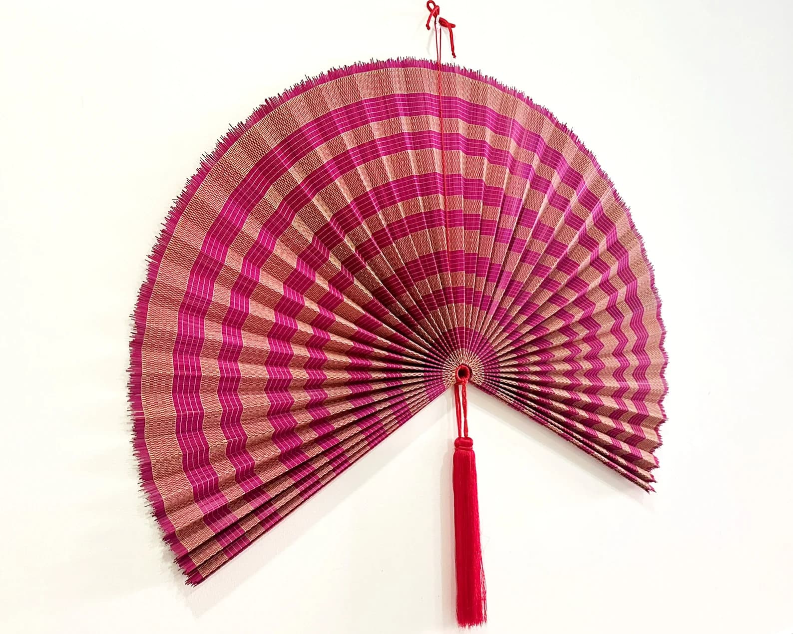 Wall Fan Decor, Bamboo Decorative Fans, Handcrafted Bamboo Fans, Boho Bamboo Wall Decor, Artisan Bamboo Fan Decor, Bamboo Fan ( Style 101 ) 3